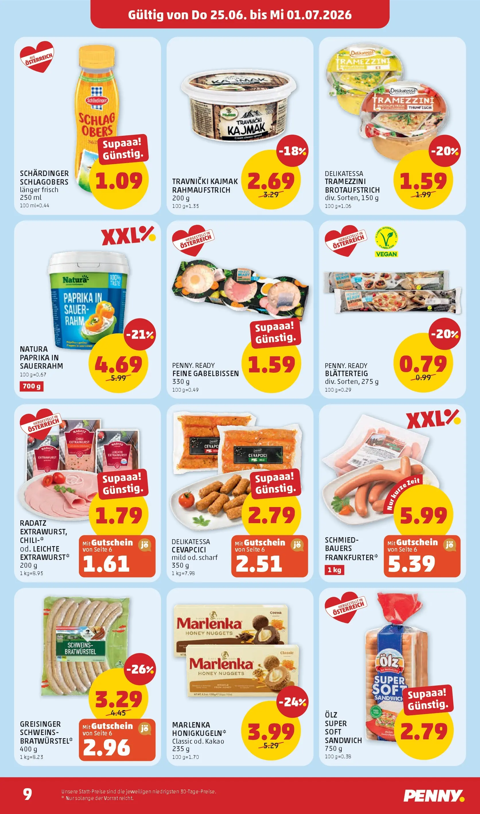 Penny Markt - PENNY: Die ganze Woche sparen. ab (24.06.2026) - Angebote, Prospekt | Seite: 9