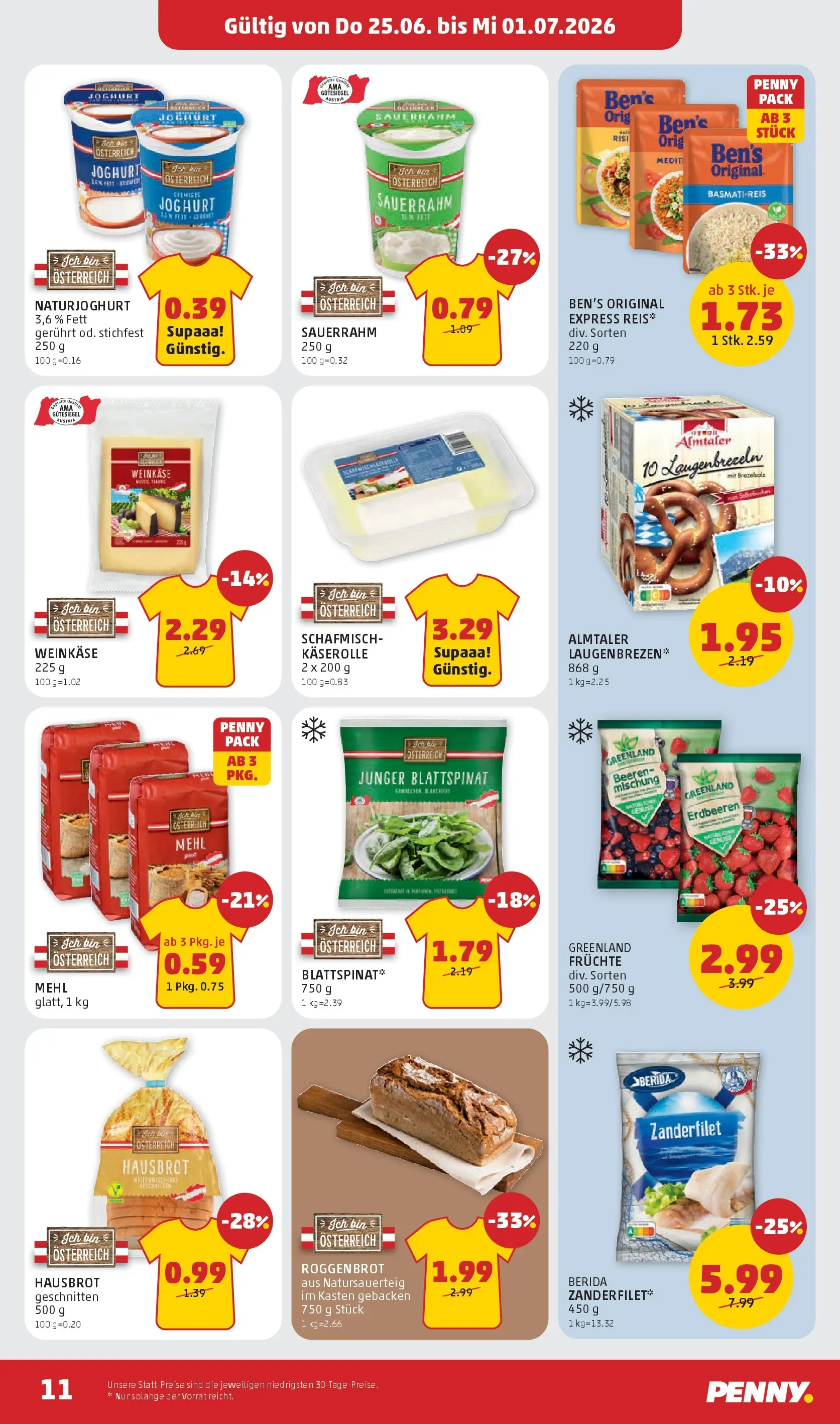 Penny Markt - PENNY: Die ganze Woche sparen. ab (24.06.2026) - Angebote, Prospekt | Seite: 11