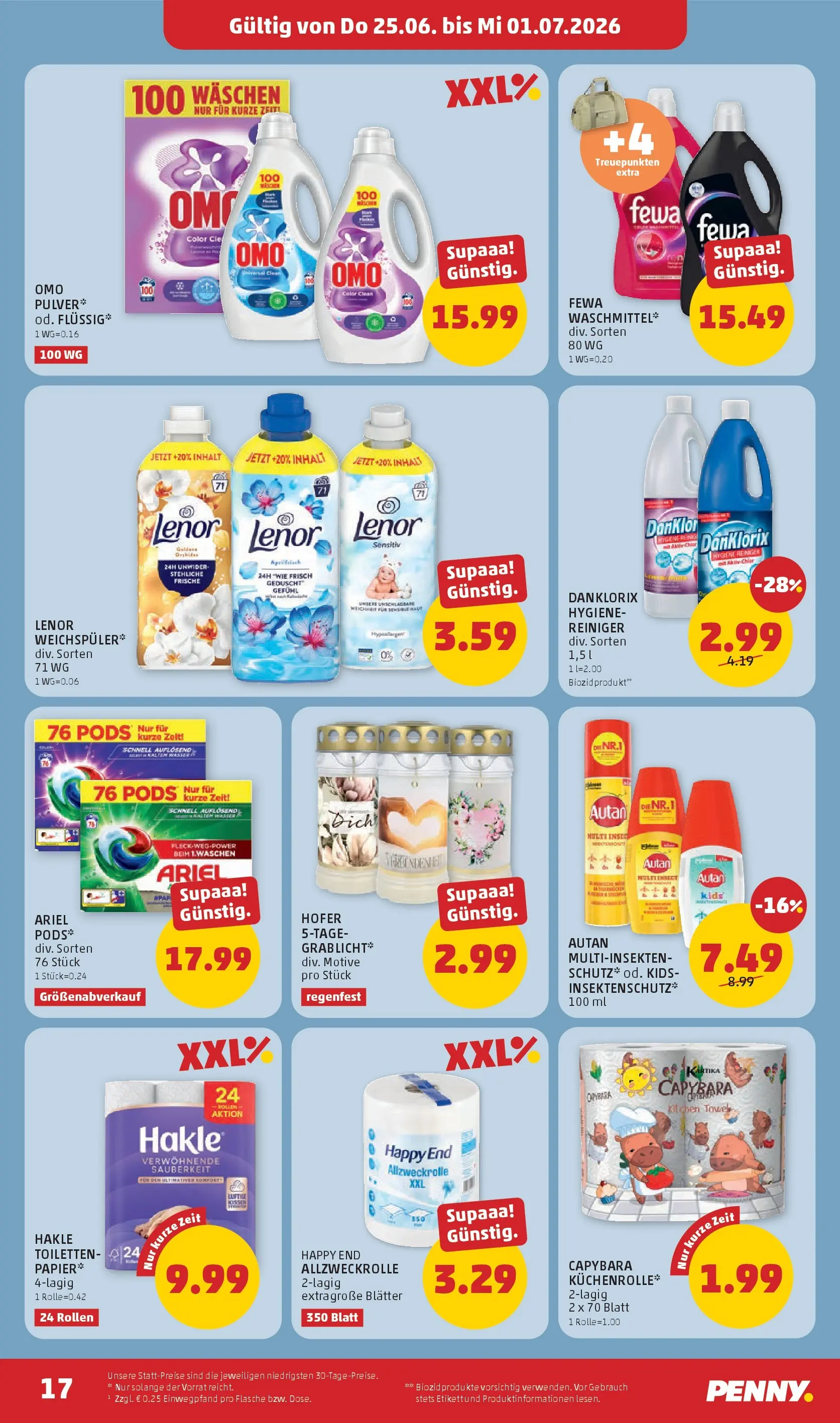 Penny Markt - PENNY: Die ganze Woche sparen. ab (24.06.2026) - Angebote, Prospekt | Seite: 17
