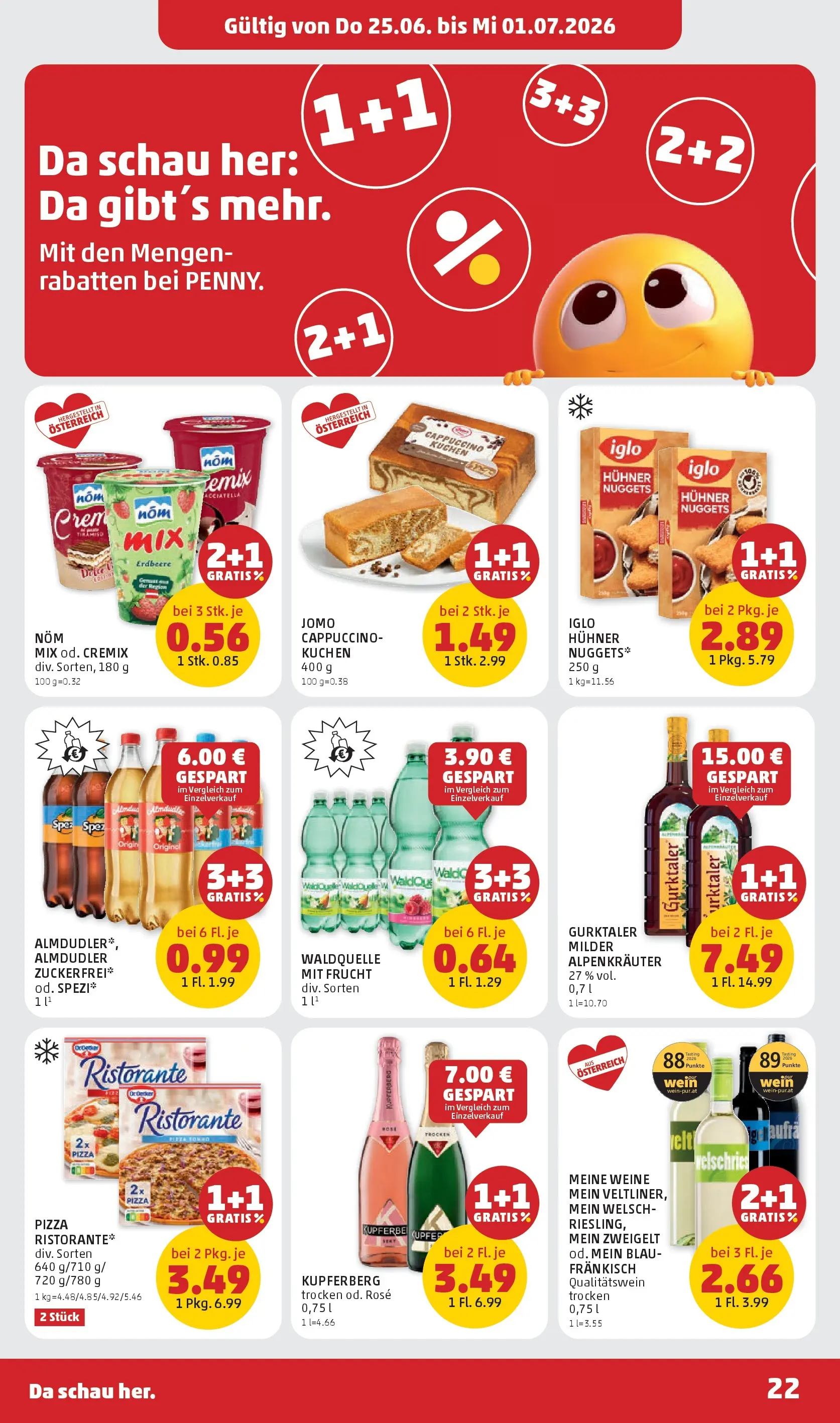 Penny Markt - PENNY: Die ganze Woche sparen. ab (24.06.2026) - Angebote, Prospekt | Seite: 22