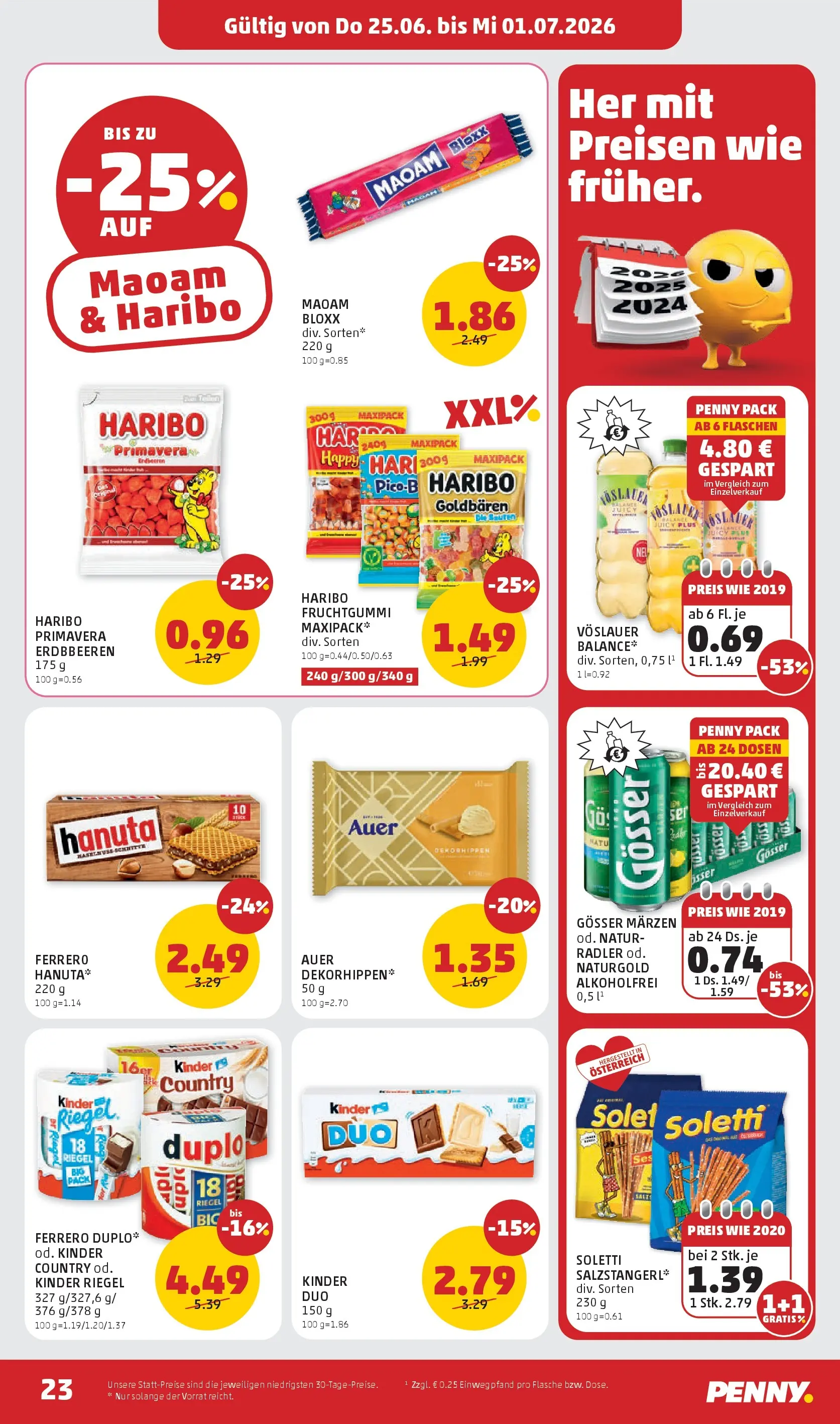 Penny Markt - PENNY: Die ganze Woche sparen. ab (24.06.2026) - Angebote, Prospekt | Seite: 23