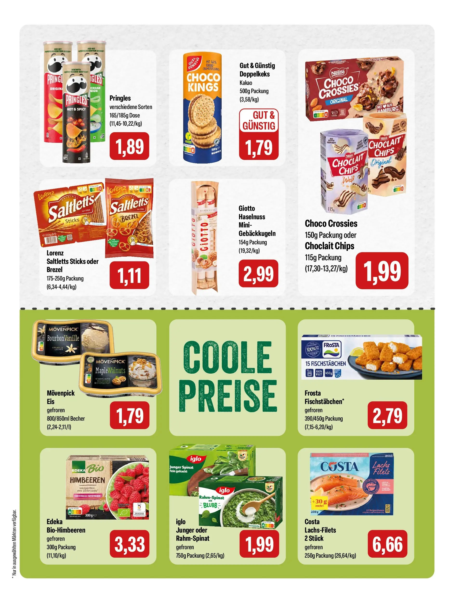 Feneberg Aktuelle Angebote (ab 24.06.2026) zum Blättern | Seite: 13 | Produkte: Lachs, Pringles, Bourbon, Chips