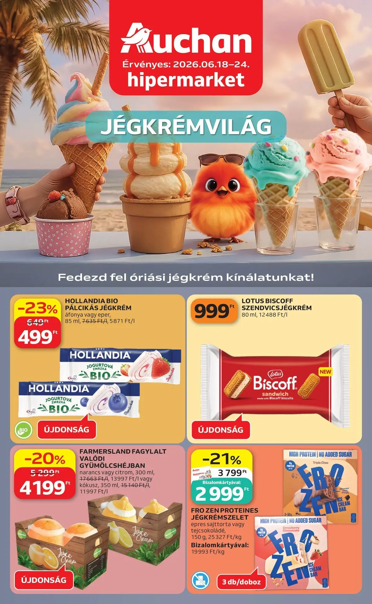Auchan - Auchan újság érvényessége 2026.06.24-ig - 2026.06.17. -tól/töl > akció, lapozható szórólap 🛍️ | Oldal: 1