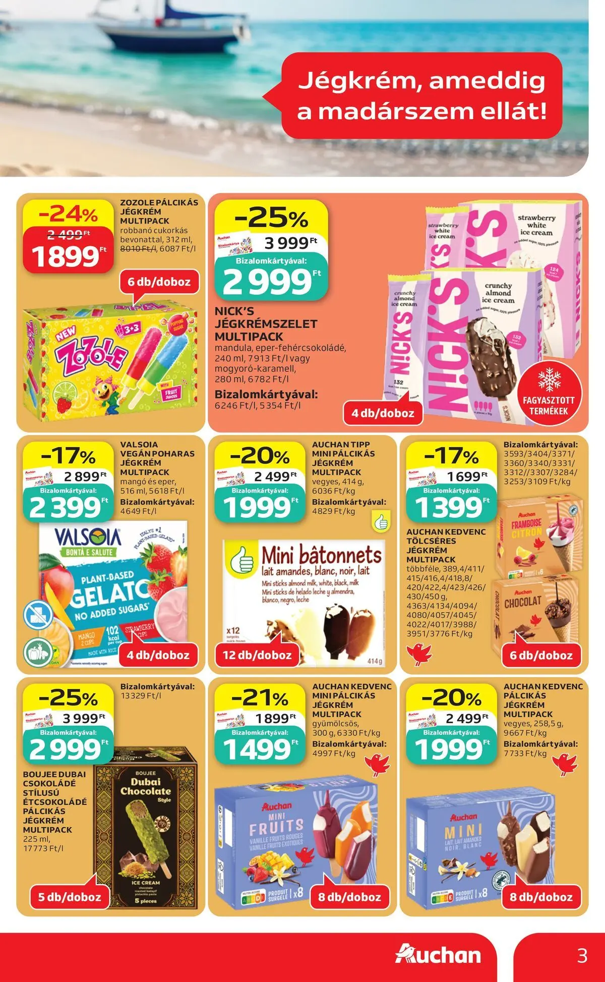 Auchan - Auchan újság érvényessége 2026.06.24-ig - 2026.06.17. -tól/töl > akció, lapozható szórólap 🛍️ | Oldal: 3