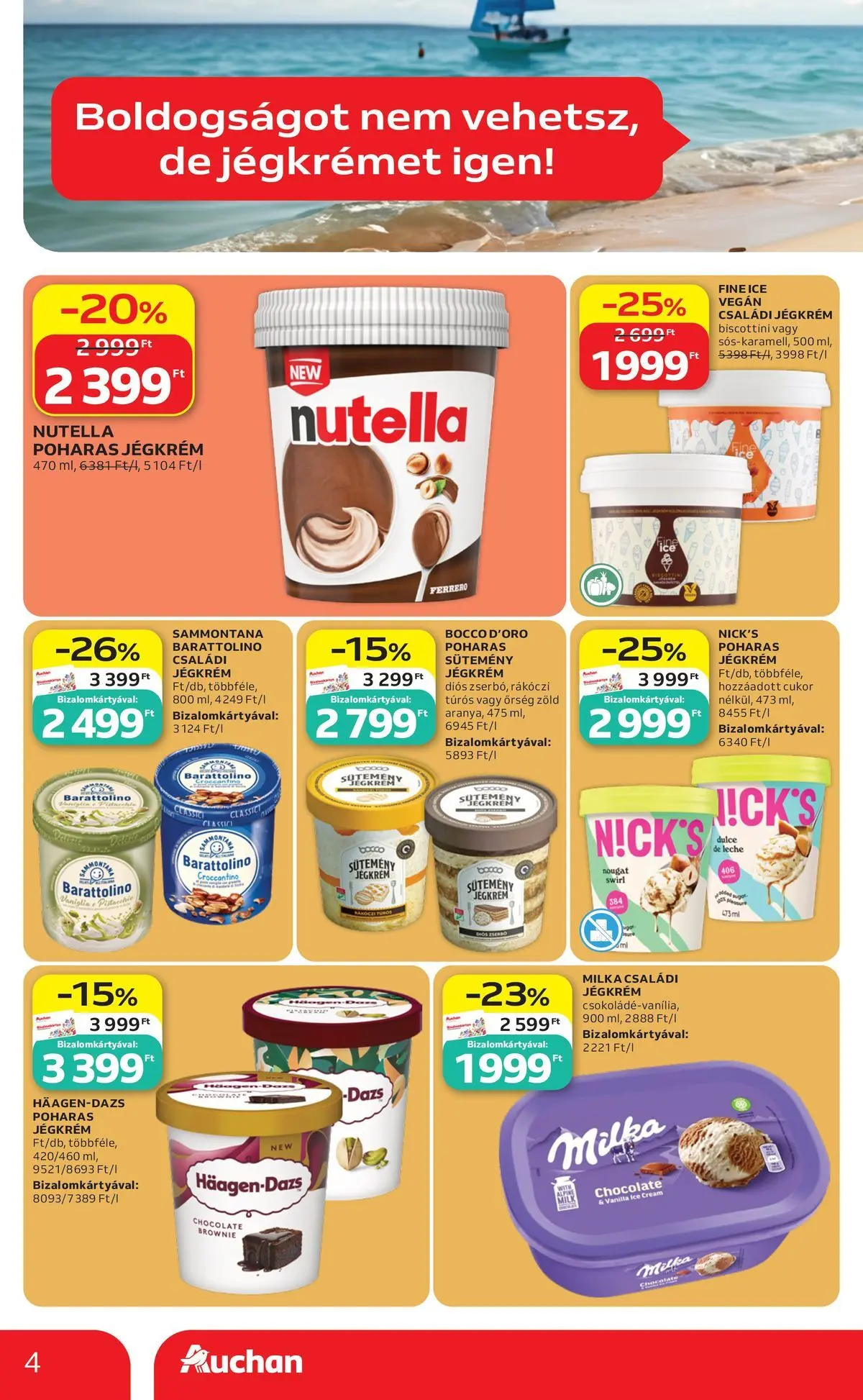 Auchan - Auchan újság érvényessége 2026.06.24-ig - 2026.06.17. -tól/töl > akció, lapozható szórólap 🛍️ | Oldal: 4