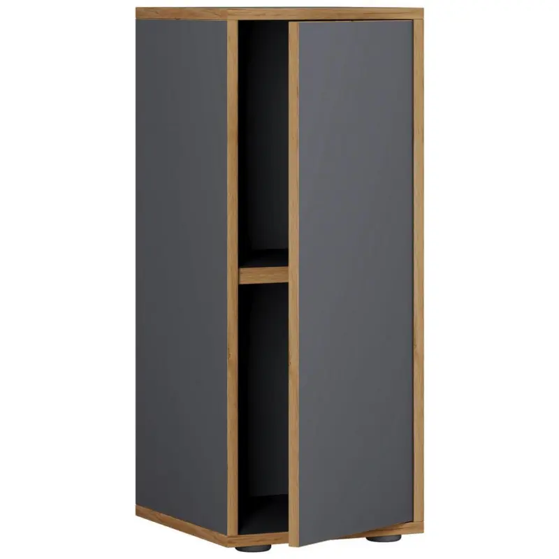 Aktenschrank Salia Anthrazit, Honigeiche B: 30 cm