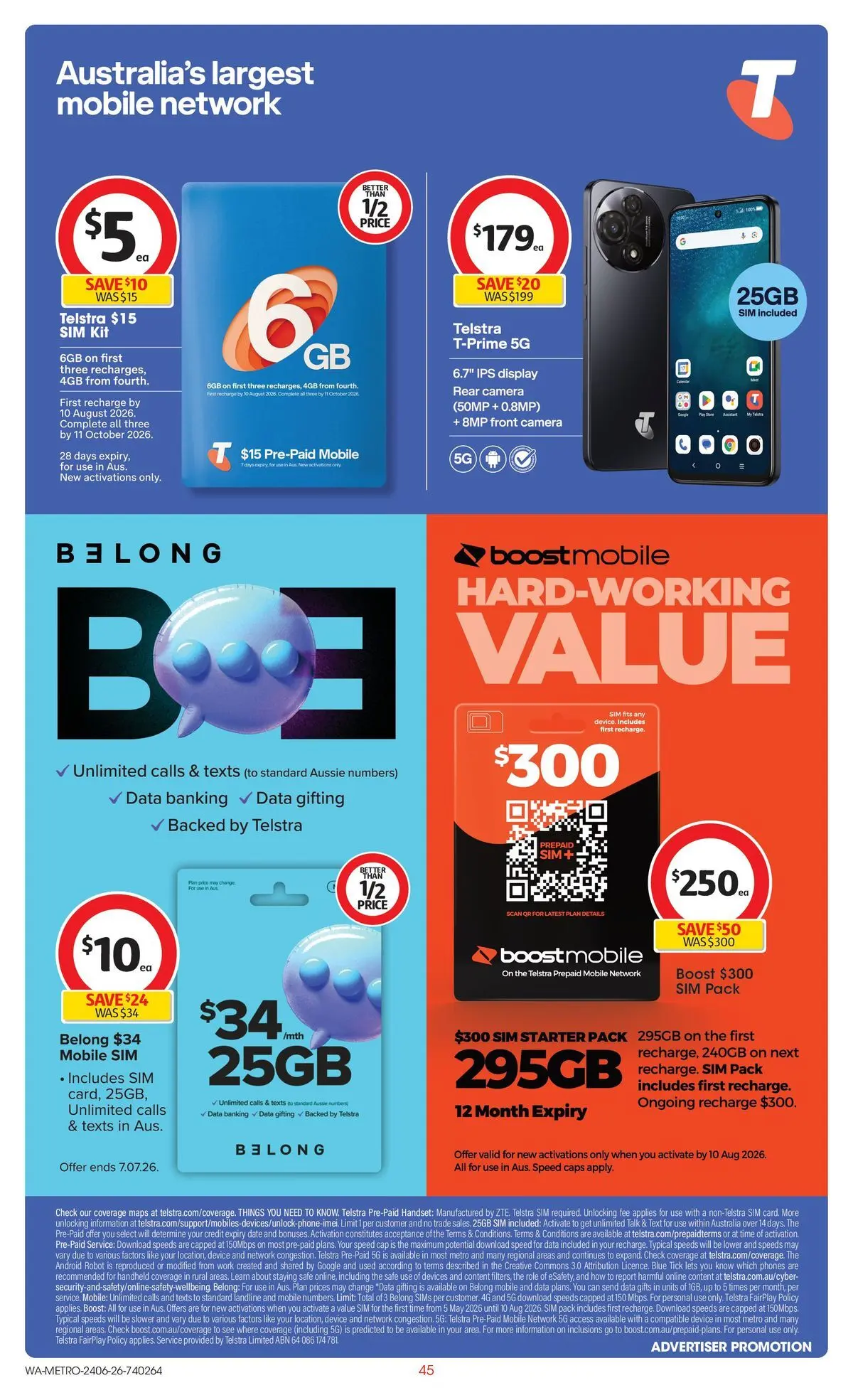 ﻿Coles catalogue valid from 24/06/2026 > Online Australia | Page: 45
