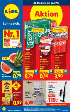 Lidl Flugblatt - Wien, Langenzersdorf, Zwettl ab 25.06.2026 gültig