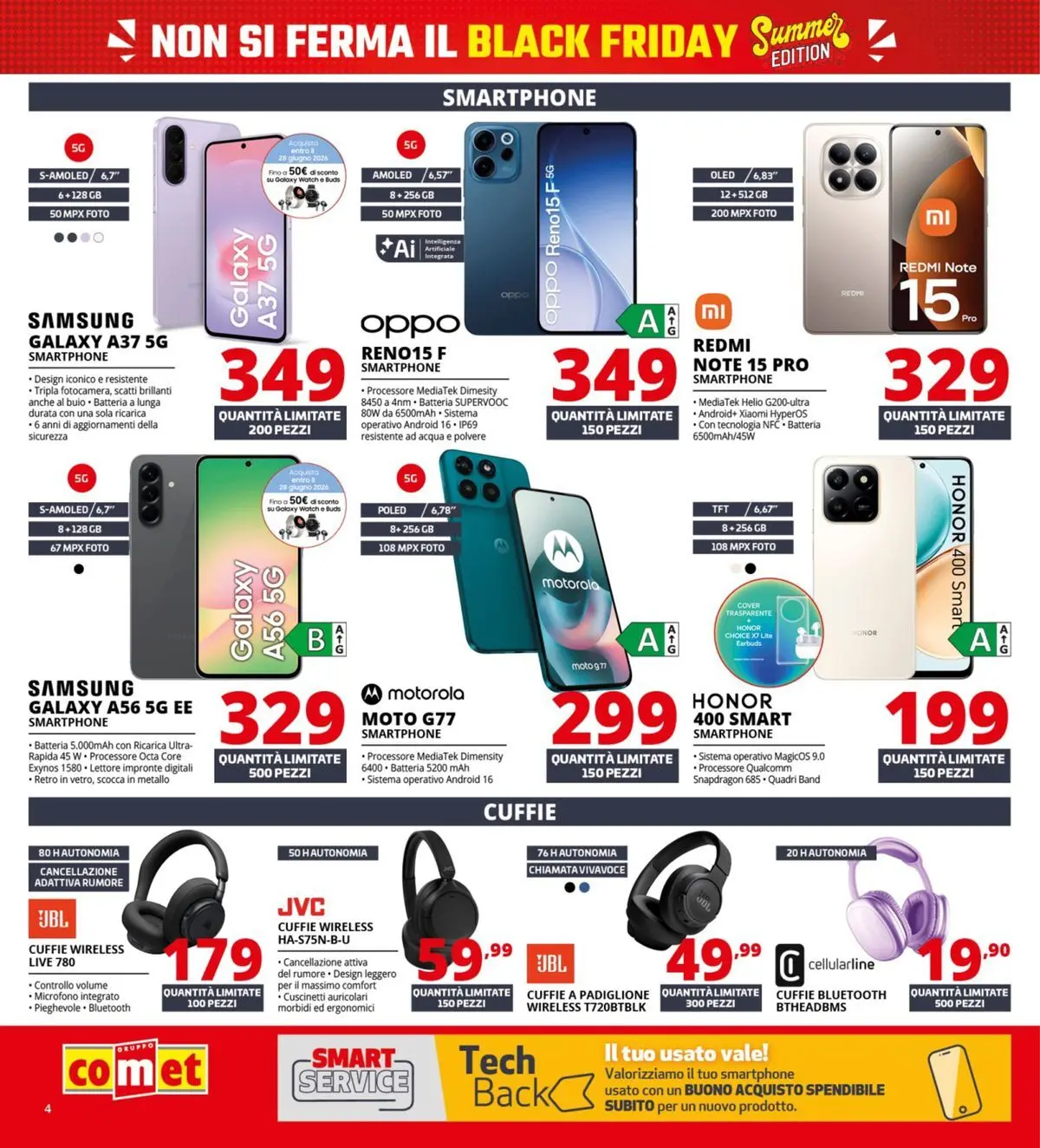Nuovo Comet - Summer Black Friday dal 18/06/2026 > offerte anteprima 🛍️ | Pagina: 4 | Prodotti: Acqua, Smartphone, Microfono, Samsung