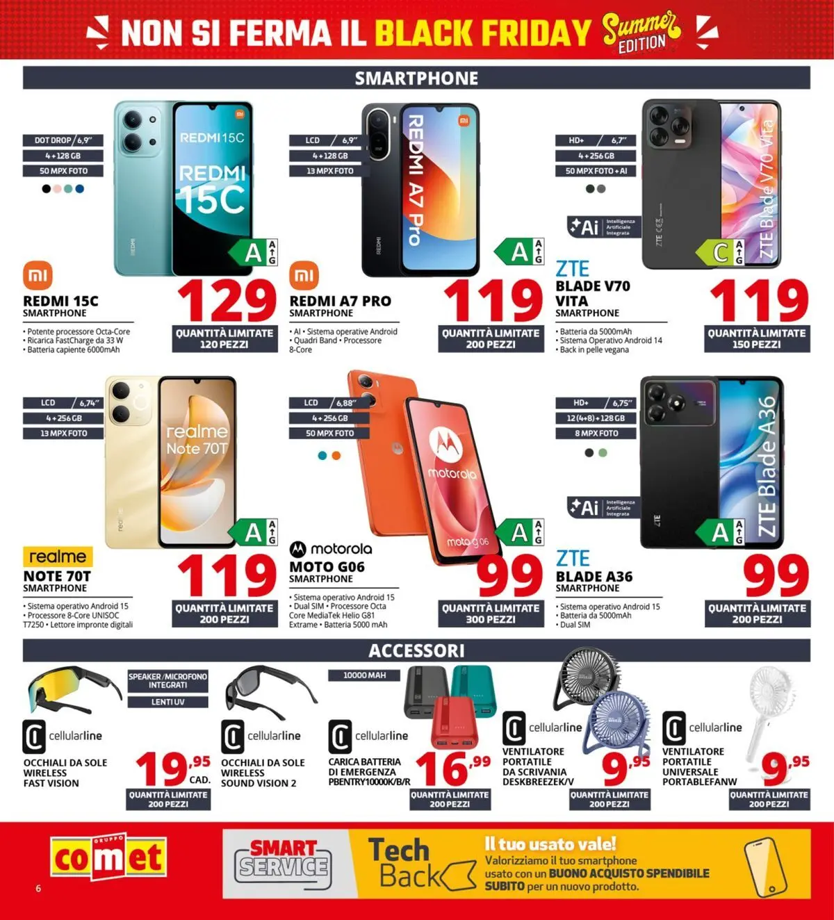 Nuovo Comet - Summer Black Friday dal 18/06/2026 > offerte anteprima 🛍️ | Pagina: 6 | Prodotti: Ventilatore, Occhiali, Smartphone, Scrivania