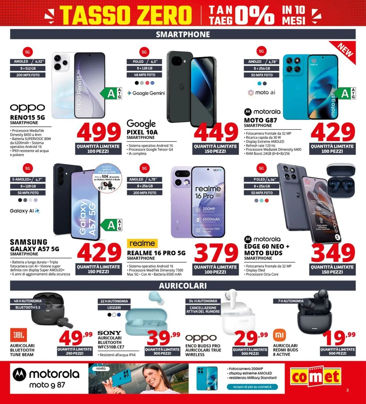 Nuovo Comet - Summer Black Friday dal 18/06/2026 > offerte anteprima 🛍️ | Pagina: 3 | Prodotti: Acqua, Fotocamera, Batteria, Samsung