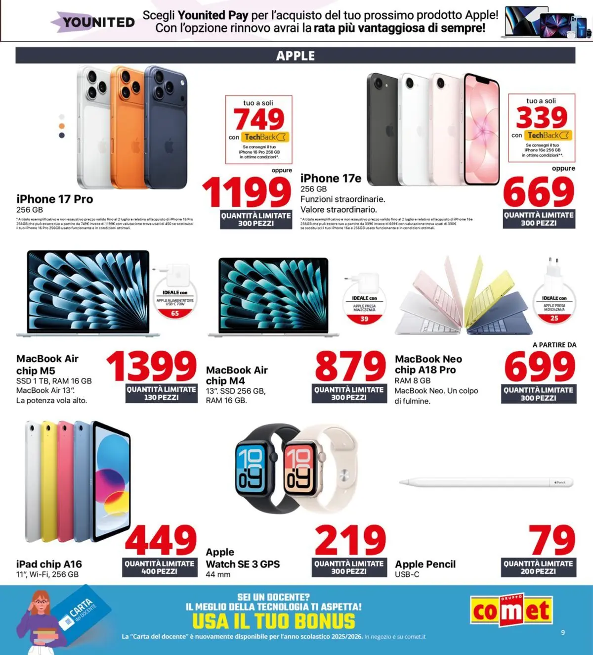 Nuovo Comet - Summer Black Friday dal 18/06/2026 > offerte anteprima 🛍️ | Pagina: 9 | Prodotti: Macbook air, Iphone, Tè, Macbook