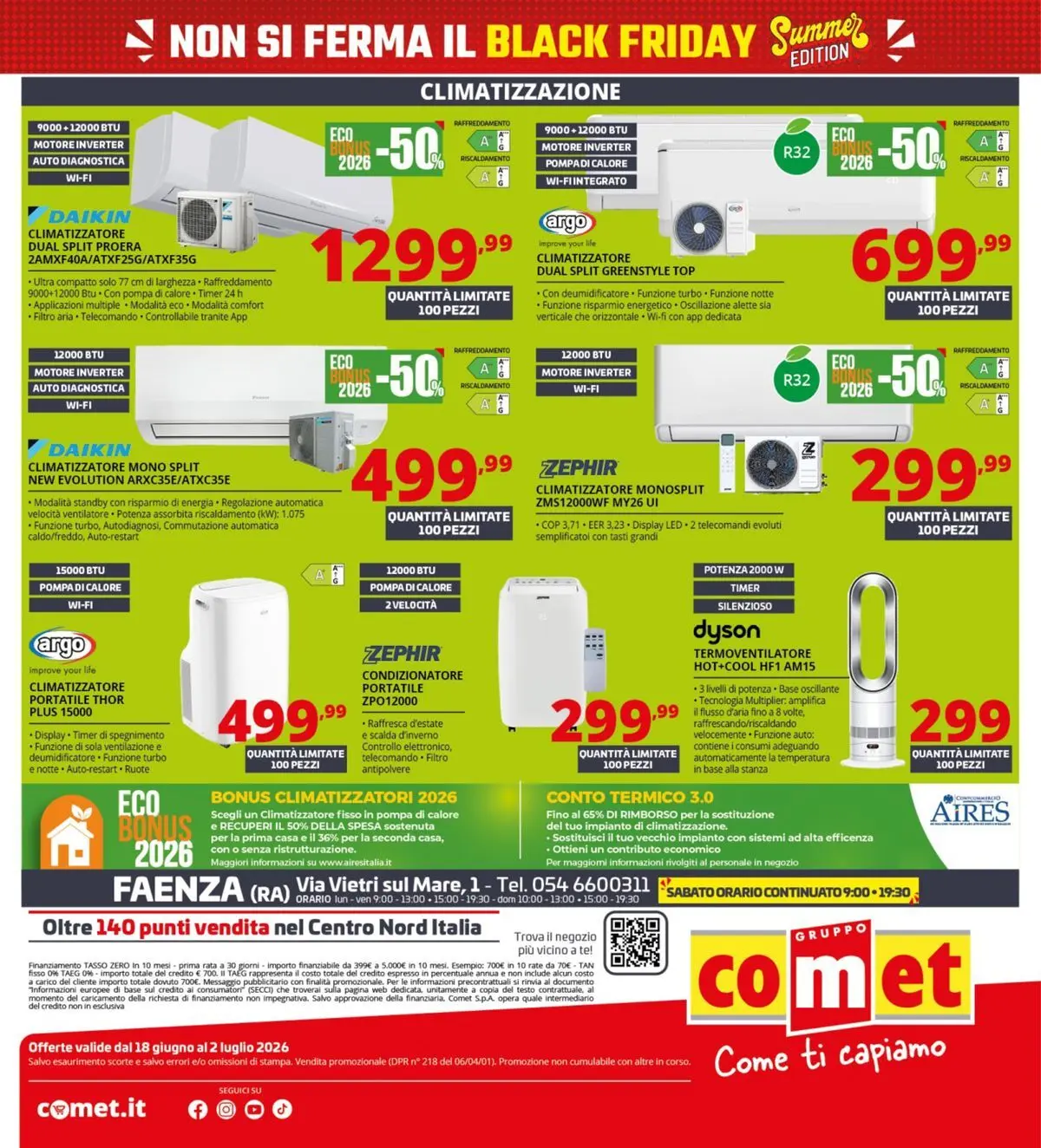 Nuovo Comet - Summer Black Friday dal 18/06/2026 > offerte anteprima 🛍️ | Pagina: 28 | Prodotti: Ventilatore, Climatizzatore, Tè, Top