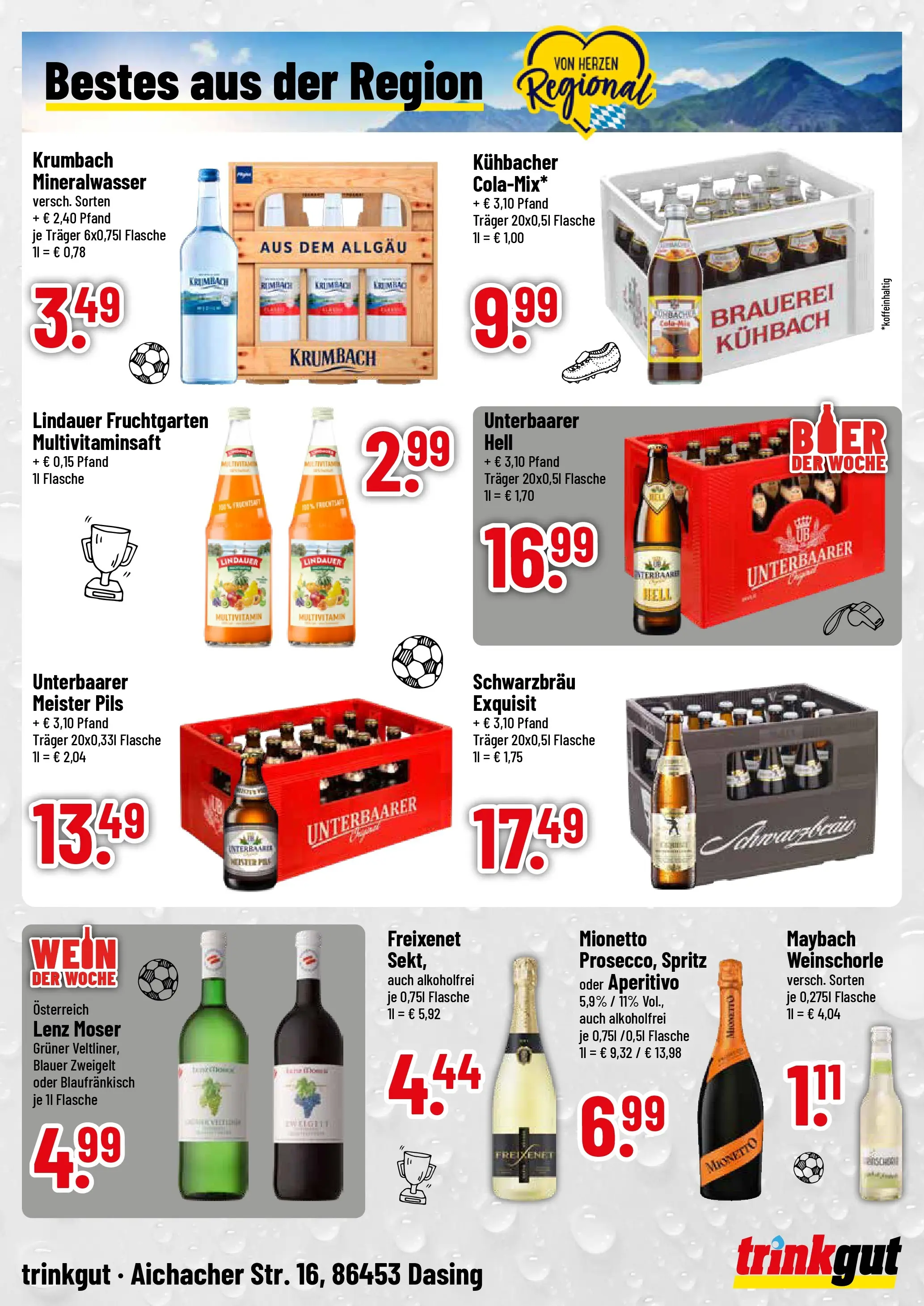 Trinkgut Prospekt Dasing (ab 21.06.2026) » Angebote online | Seite: 4 | Produkte: Freixenet, Sekt, Pils, Mineralwasser