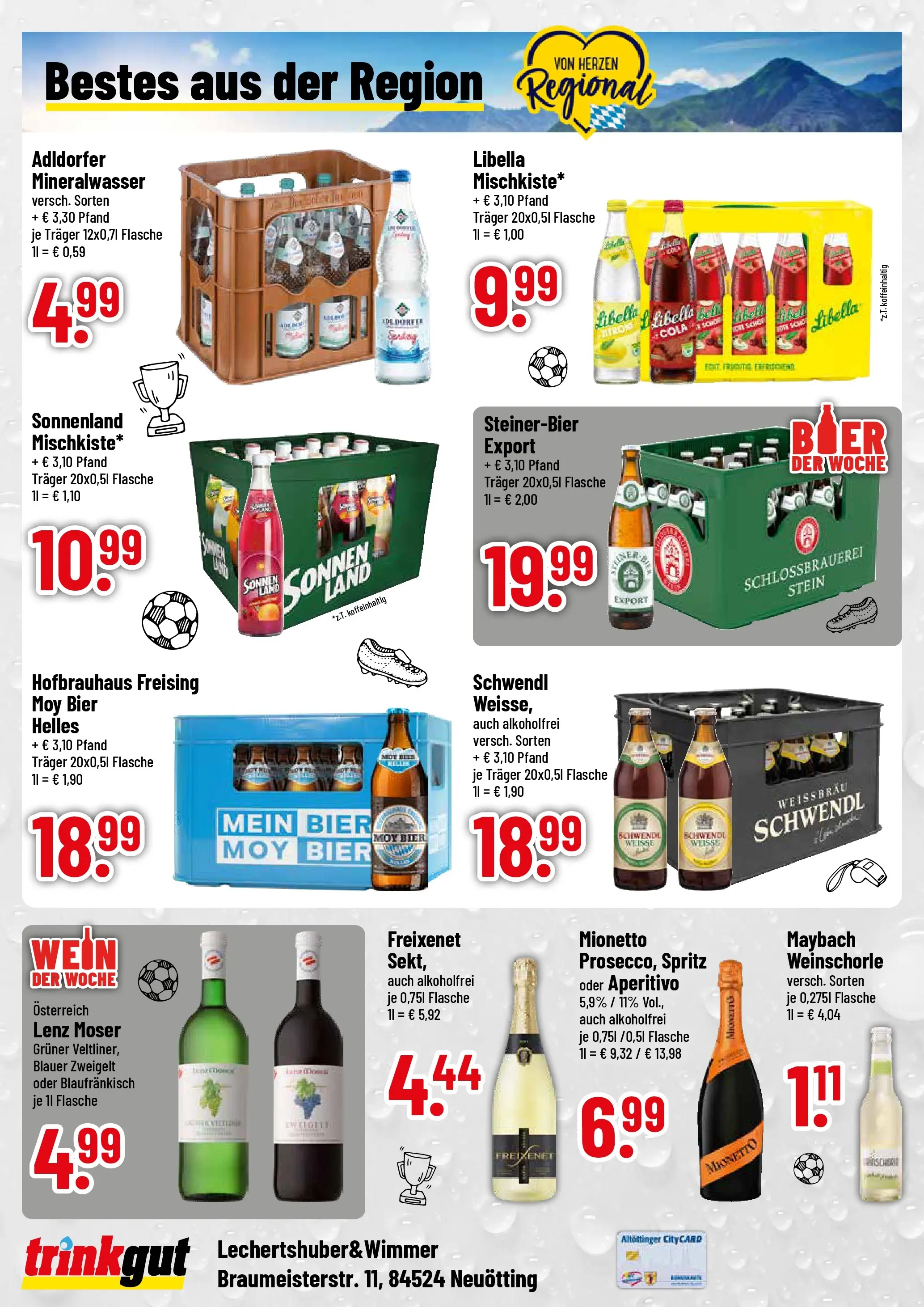 Trinkgut Prospekt Neuötting (ab 21.06.2026) » Angebote online | Seite: 4 | Produkte: Freixenet, Bier, Mineralwasser, Weinschorle