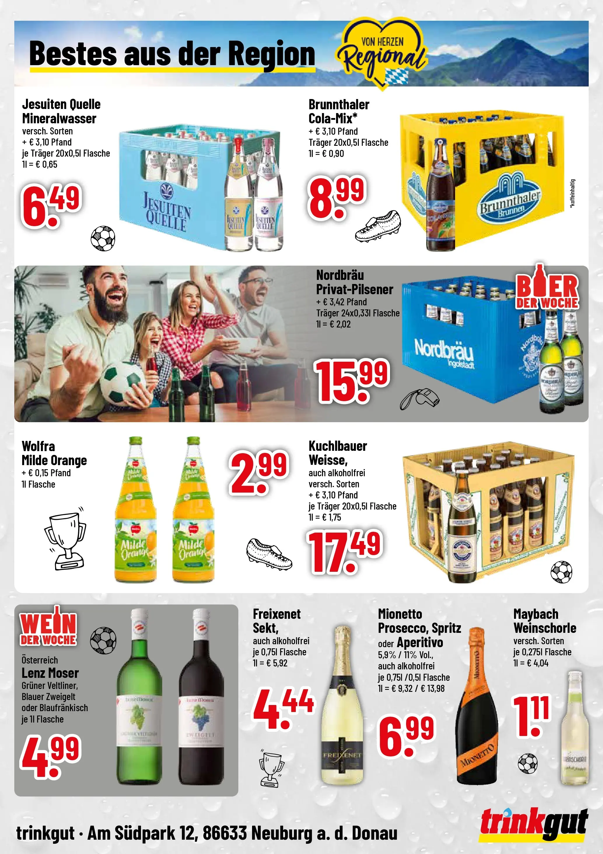 Trinkgut Prospekt Neuburg An Der Donau (ab 21.06.2026) » Angebote online | Seite: 4 | Produkte: Freixenet, Mineralwasser, Weinschorle, Wein