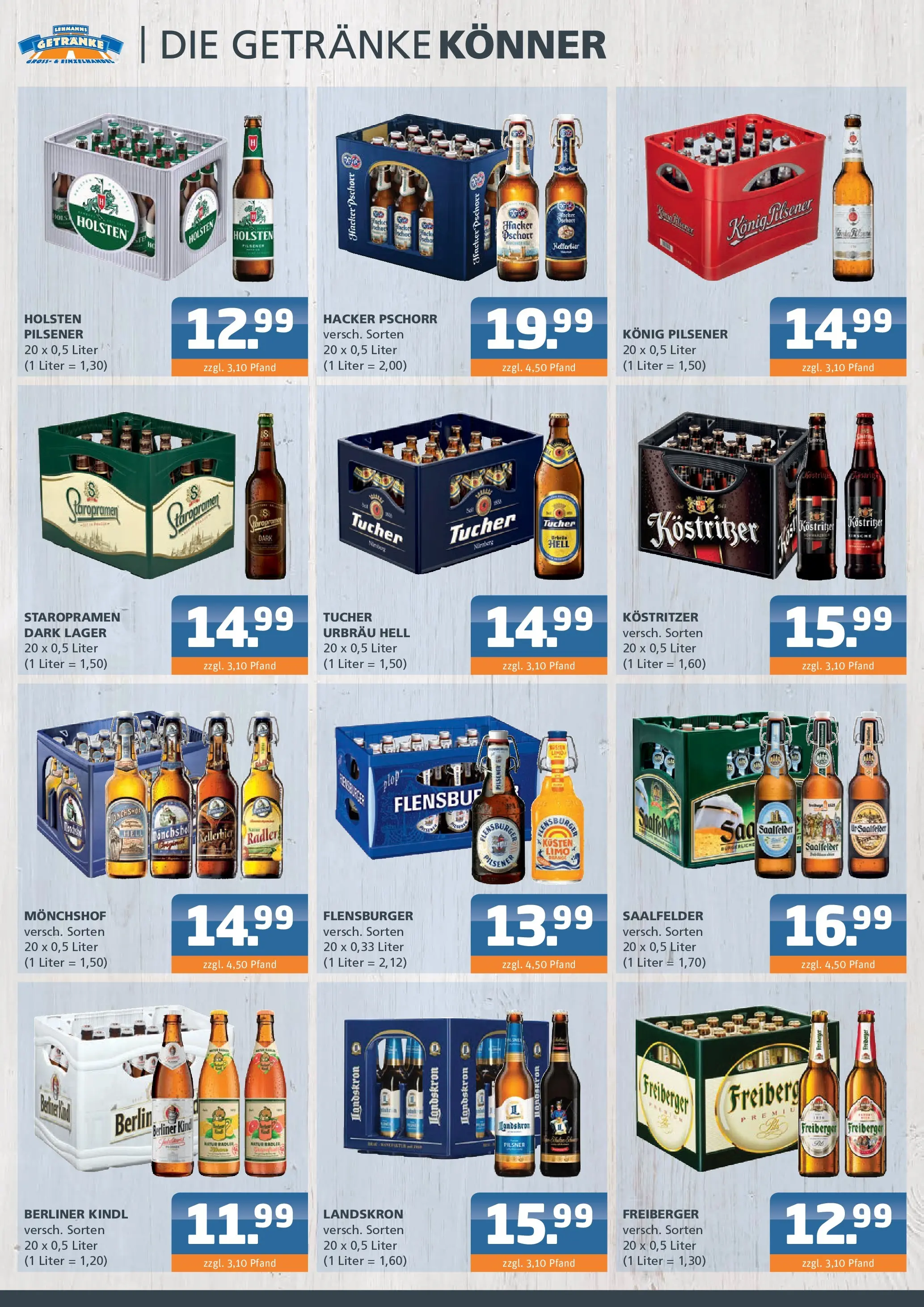 Angebote - Getränke Lehmann: Getränkeangebote (ab 21.06.2026) zum Blättern | Seite: 2 | Produkte: Monchshof, Kostritzer, Holsten, Flensburger