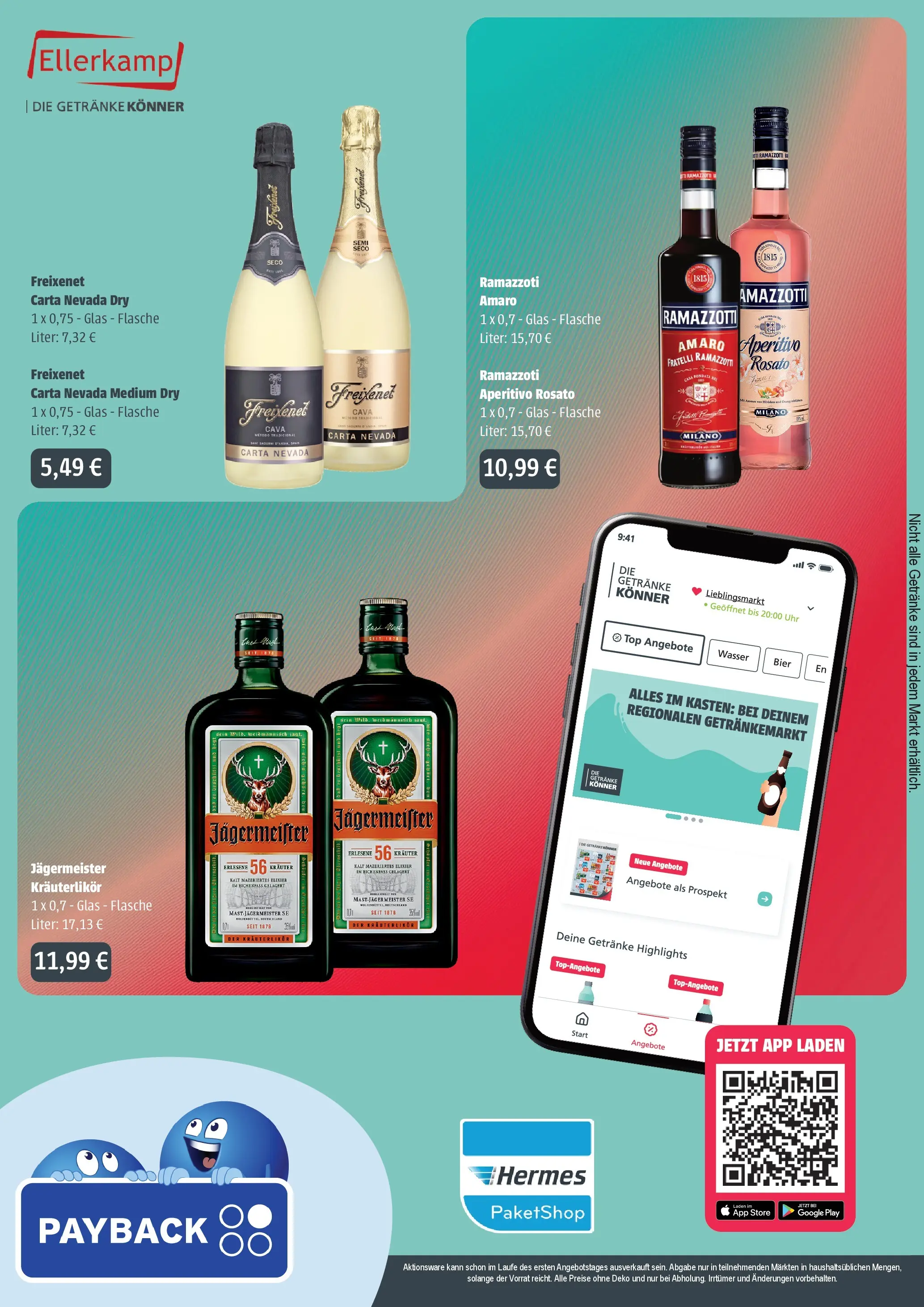 Angebote - Getränke Ellerkamp: Getränkeangebote (ab 21.06.2026) zum Blättern | Seite: 4 | Produkte: Bier, Wasser, Jägermeister, Ramazzotti