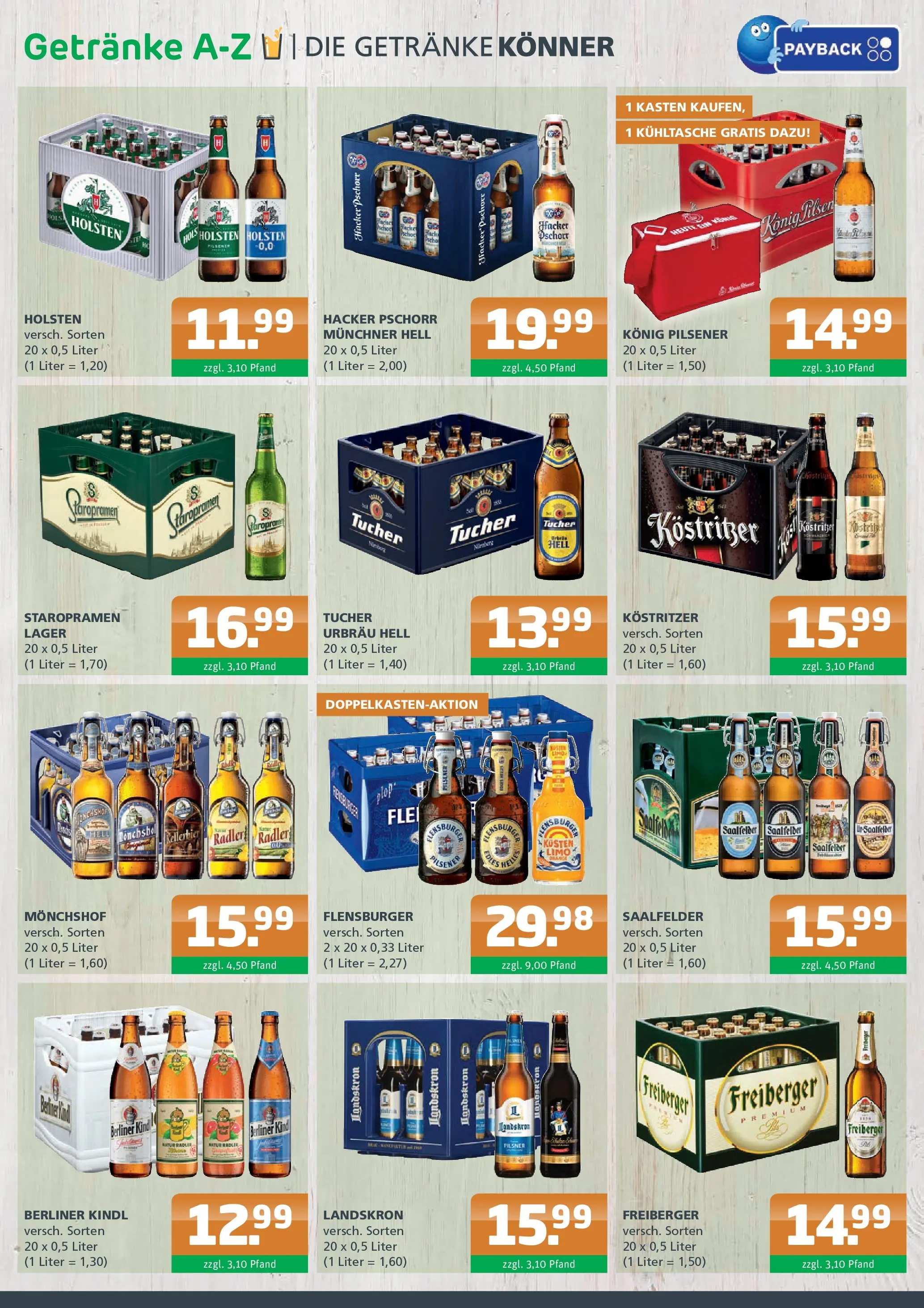 Angebote - Getränke A-Z: Getränkeangebote (ab 21.06.2026) zum Blättern | Seite: 2 | Produkte: Berliner, Konig pilsener, Kostritzer, Radler