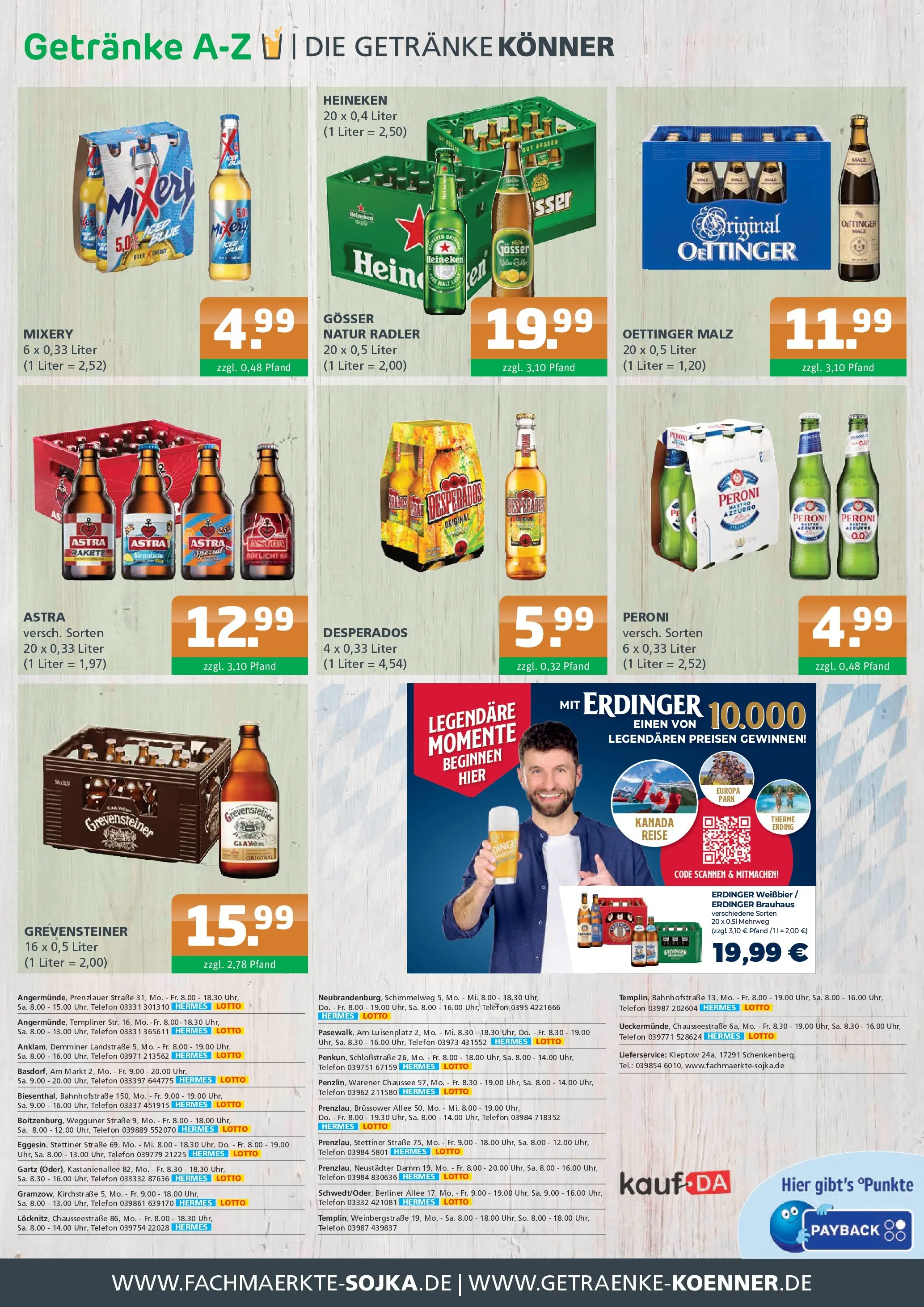 Angebote - Getränke A-Z: Getränkeangebote (ab 21.06.2026) zum Blättern | Seite: 4 | Produkte: Energy, Oettinger, Radler, Desperados