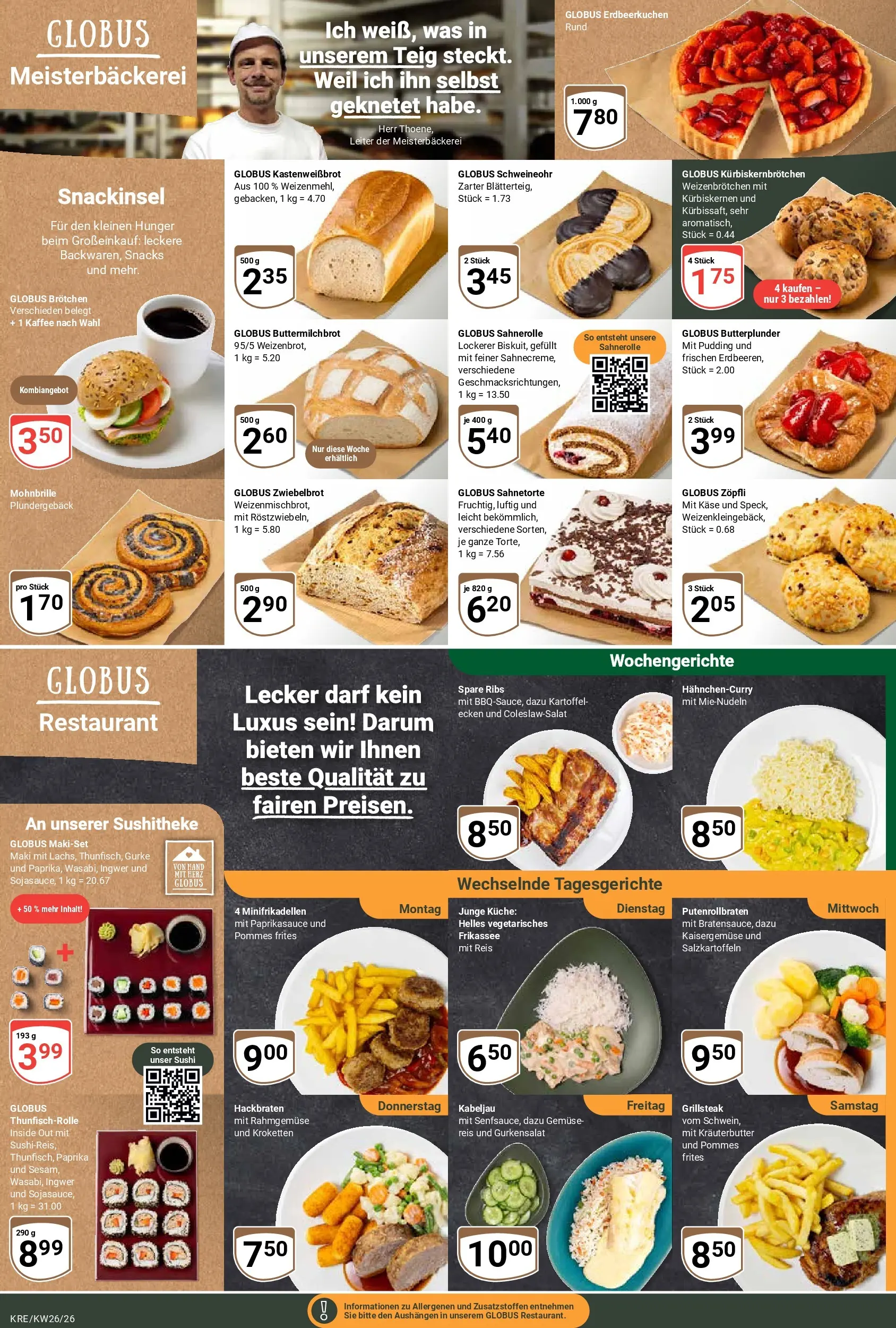 Globus Prospekt Krefeld (ab 21.06.2026) » Angebote online | Seite: 5 | Produkte: Käse, Pommes, Kräuterbutter, Reis