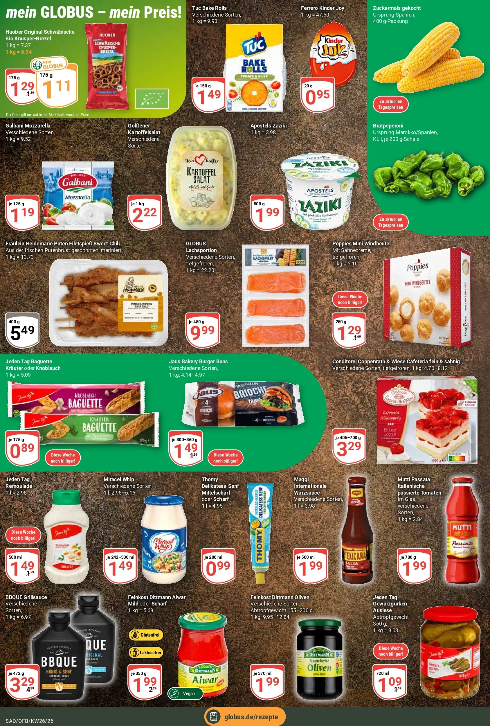 Globus Prospekt Schwandorf (ab 21.06.2026) » Angebote online | Seite: 12 | Produkte: Maggi, Burger, Tomaten, Knoblauch