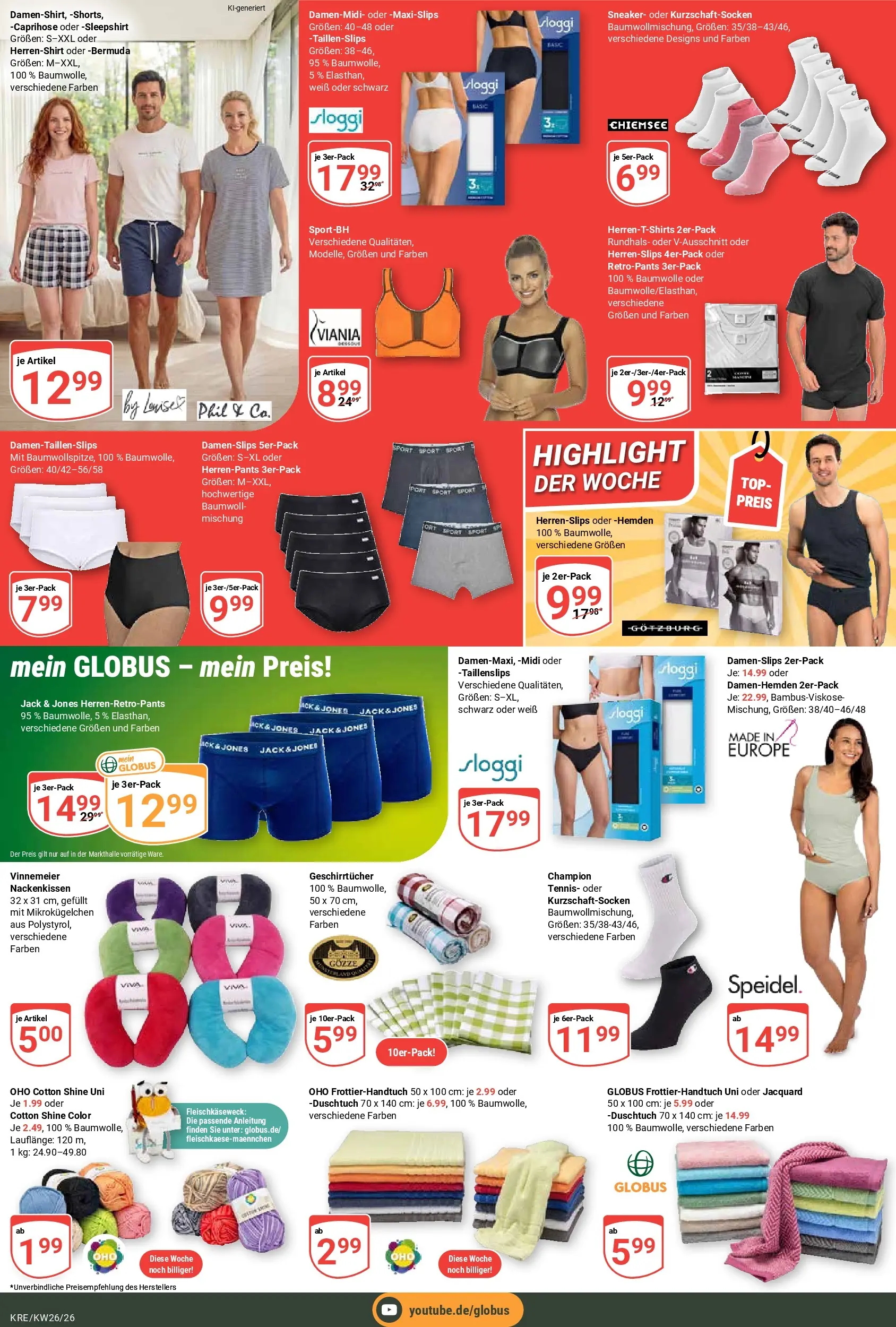 Globus Prospekt Krefeld (ab 21.06.2026) » Angebote online | Seite: 22 | Produkte: Top, Bermuda, Caprihose