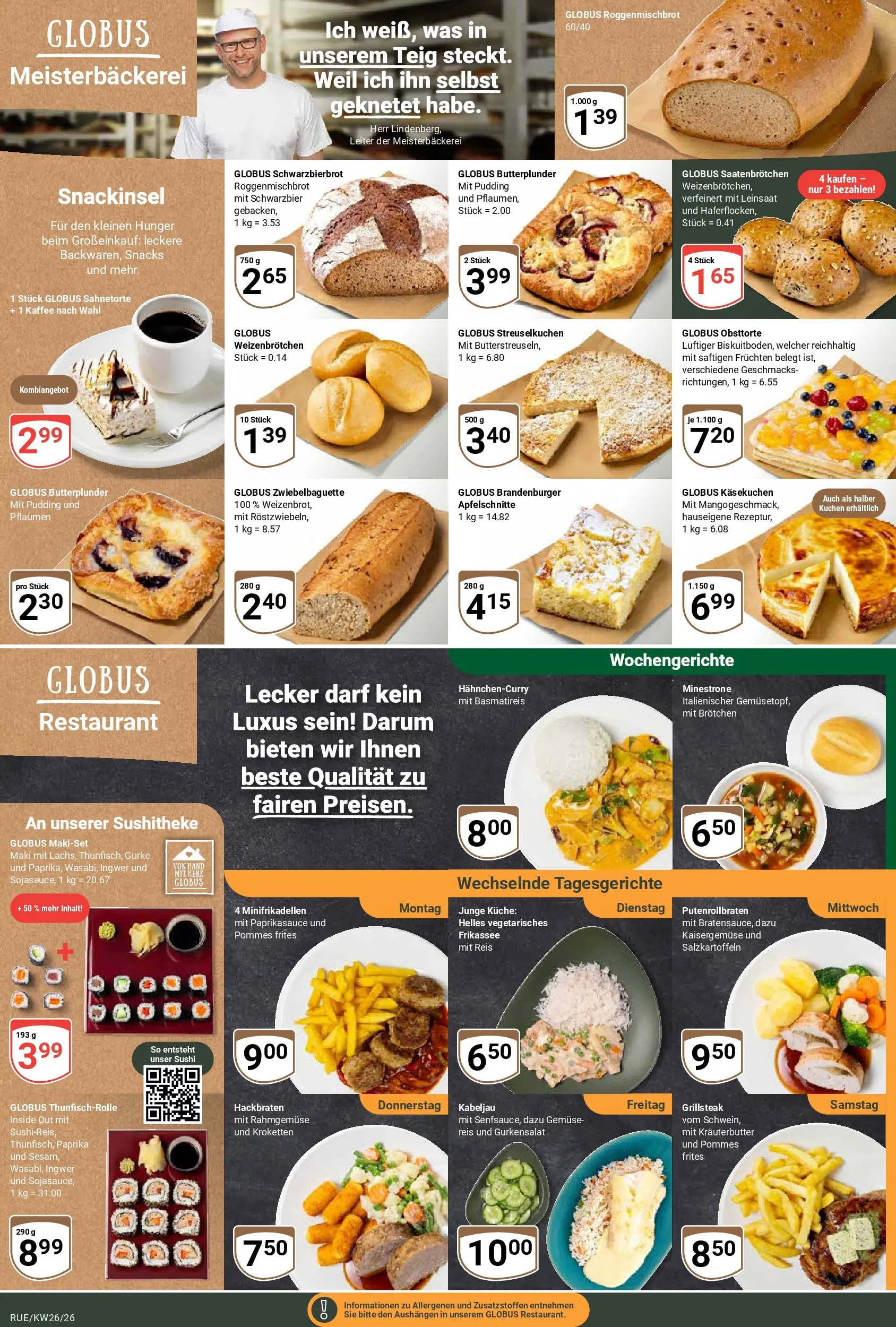 Globus Prospekt Rüsselsheim (ab 21.06.2026) » Angebote online | Seite: 11 | Produkte: Kaffee, Pommes, Reis, Kuchen