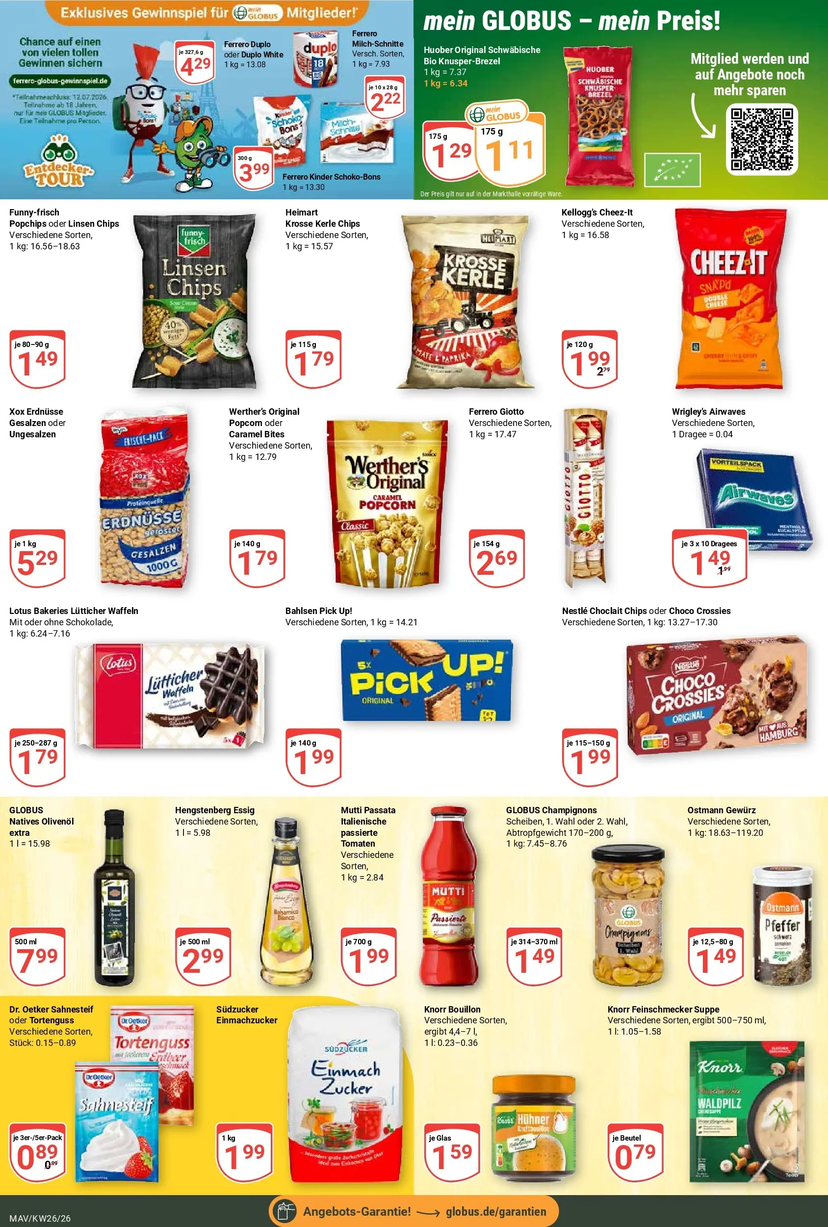 Globus Prospekt Mannheim (ab 21.06.2026) » Angebote online | Seite: 13 | Produkte: Tomaten, Champignons, Zucker, Pfeffer