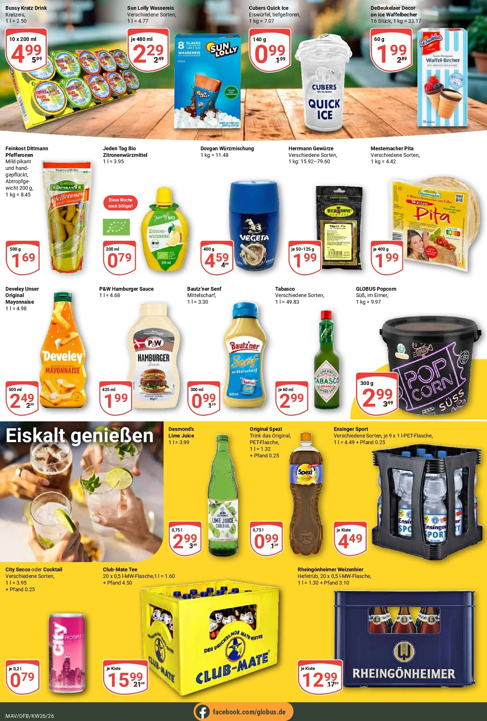 Globus Prospekt Mannheim (ab 21.06.2026) » Angebote online | Seite: 14 | Produkte: Gewürze, Mayonnaise, Tee, Zitronen