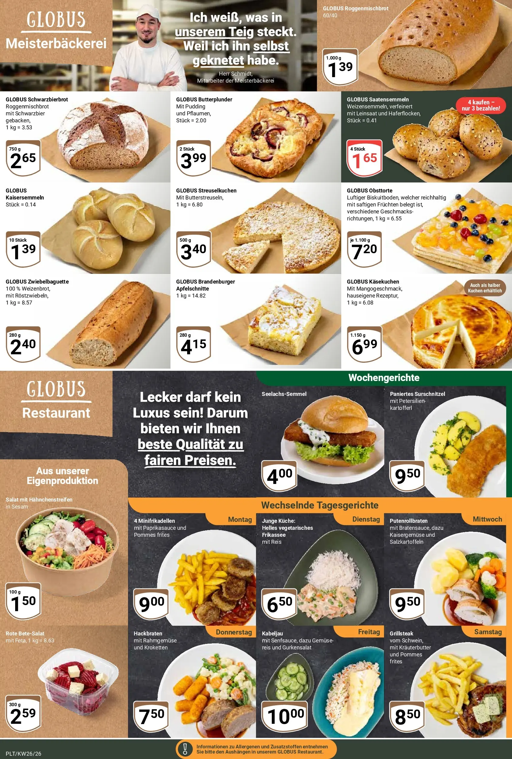 Globus Prospekt Plattling (ab 21.06.2026) » Angebote online | Seite: 5 | Produkte: Pommes, Küche, Kräuterbutter, Reis