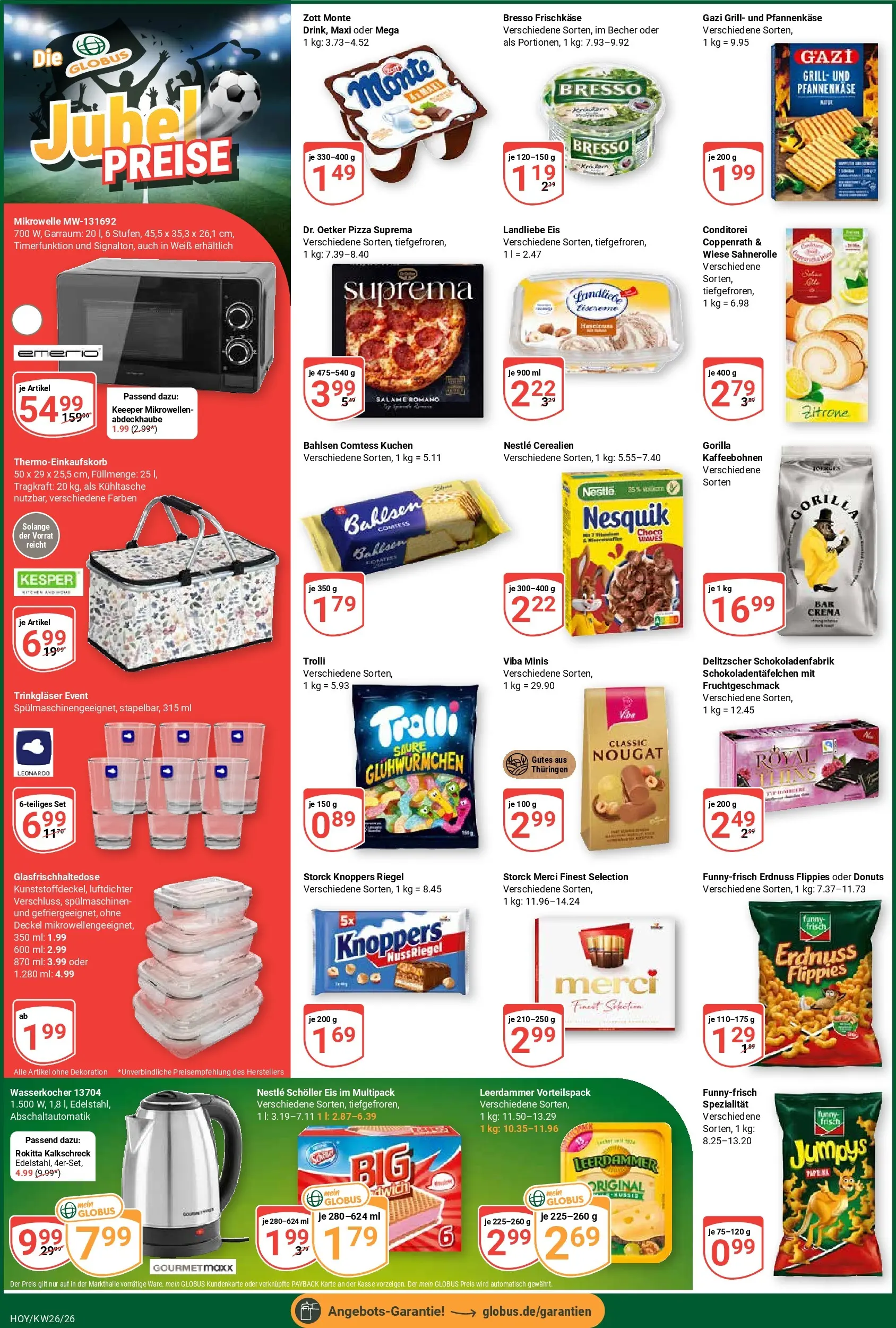 Globus Prospekt Hoyerswerda (ab 21.06.2026) » Angebote online | Seite: 6 | Produkte: Grill, Wasserkocher, Zitrone, Eis