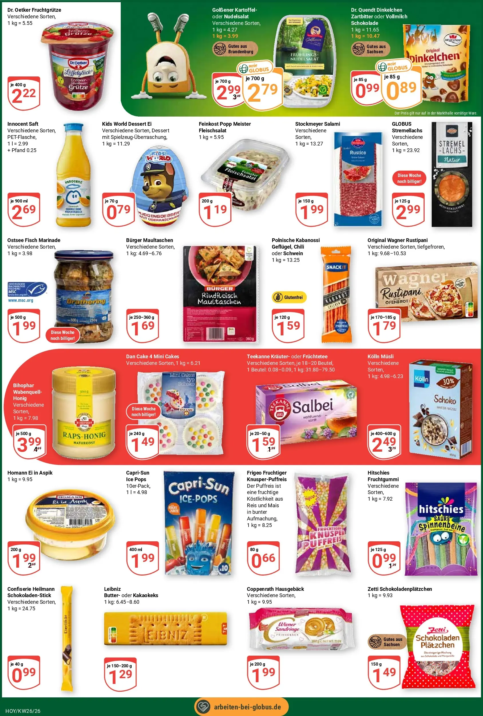 Globus Prospekt Hoyerswerda (ab 21.06.2026) » Angebote online | Seite: 7 | Produkte: Schokolade, Burger, Chili, Teekanne
