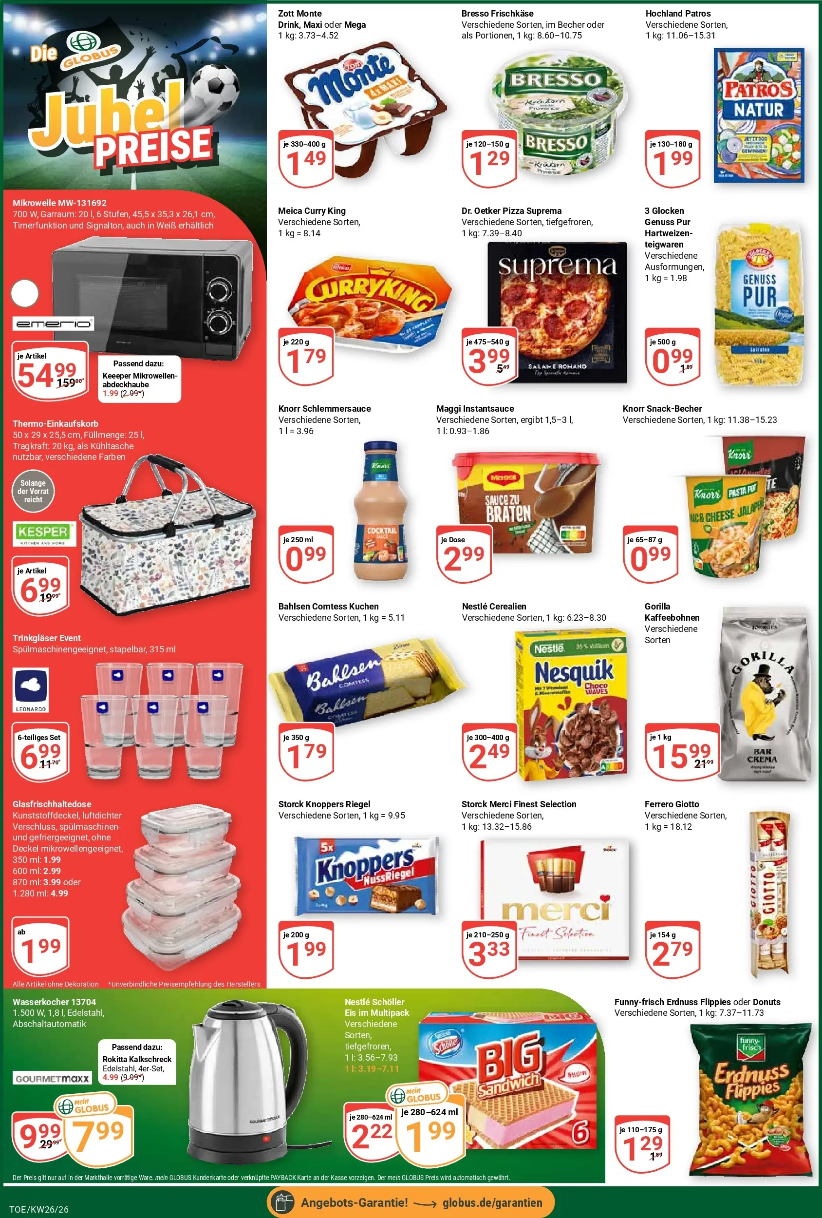 Globus Prospekt Tönisvorst (ab 21.06.2026) » Angebote online | Seite: 2 | Produkte: Bresso, Donuts, Knoppers, Pizza