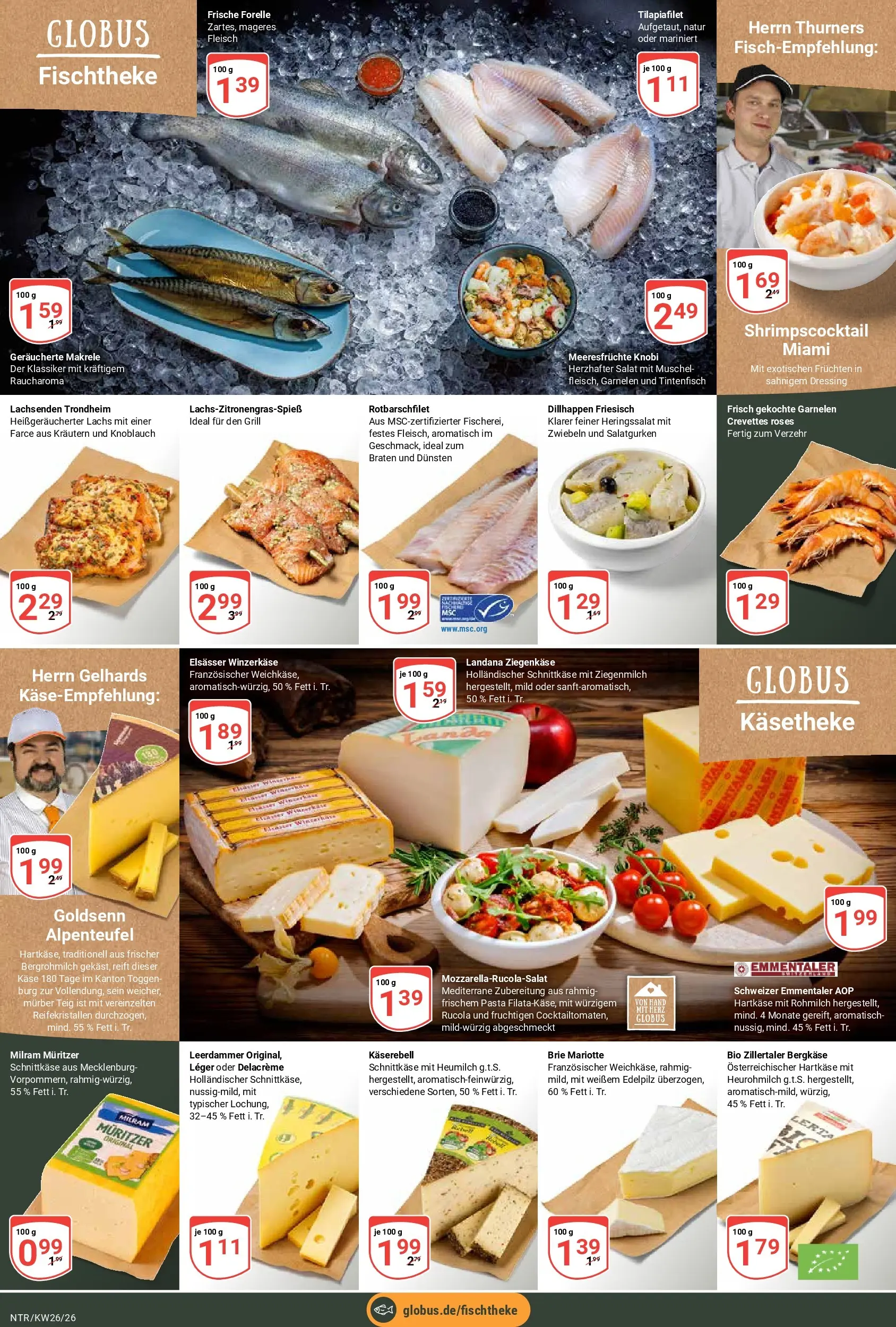 Globus Prospekt Neutraubling (ab 21.06.2026) » Angebote online | Seite: 8 | Produkte: Grill, Rucola, Lachs, Milram