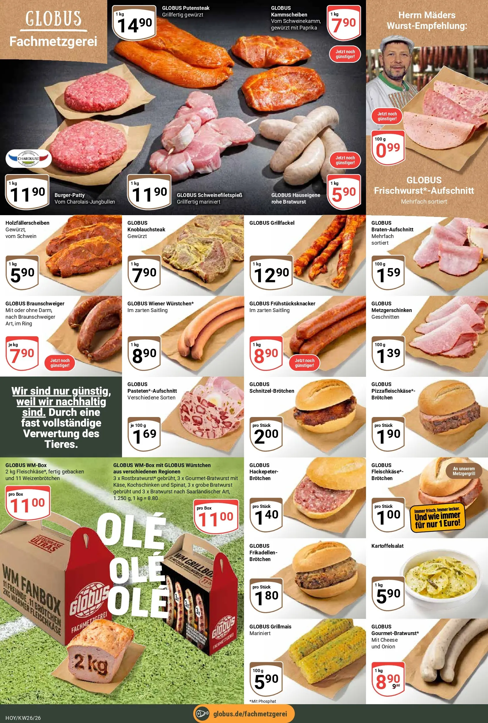 Globus Prospekt Hoyerswerda (ab 21.06.2026) » Angebote online | Seite: 12 | Produkte: Box, Bratwurst, Paprika
