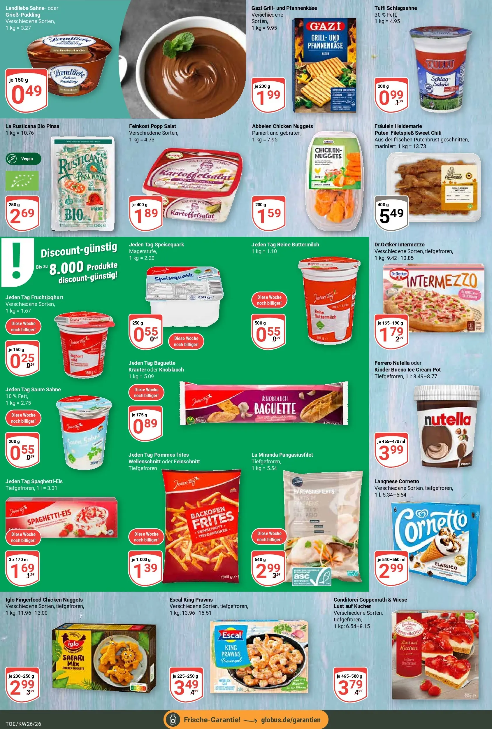 Globus Prospekt Tönisvorst (ab 21.06.2026) » Angebote online | Seite: 8 | Produkte: Grill, Langnese, Iglo, Kinder bueno