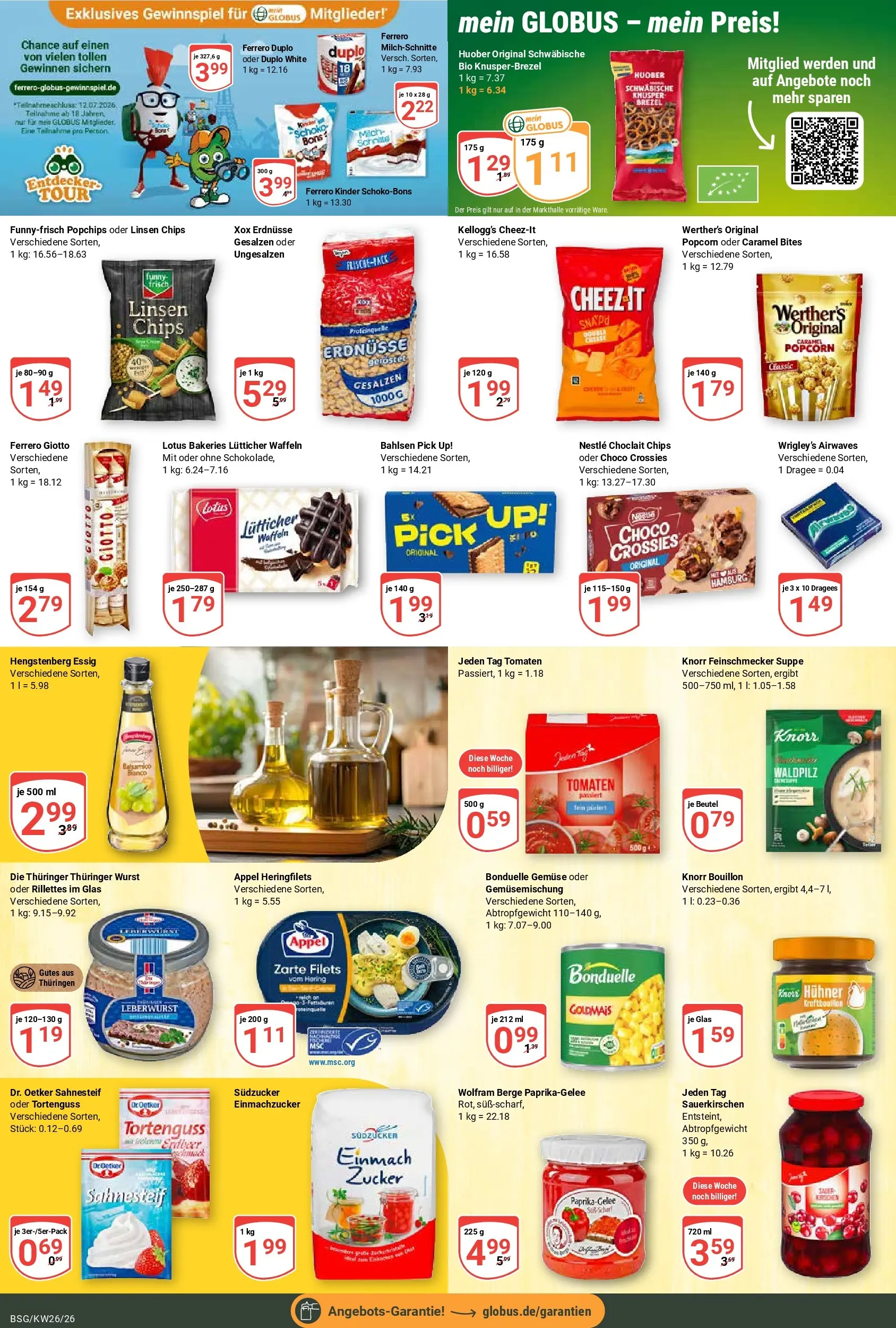 Globus Prospekt Braunschweig (ab 21.06.2026) » Angebote online | Seite: 17 | Produkte: Milch, Funny frisch, Knorr, Waffeln