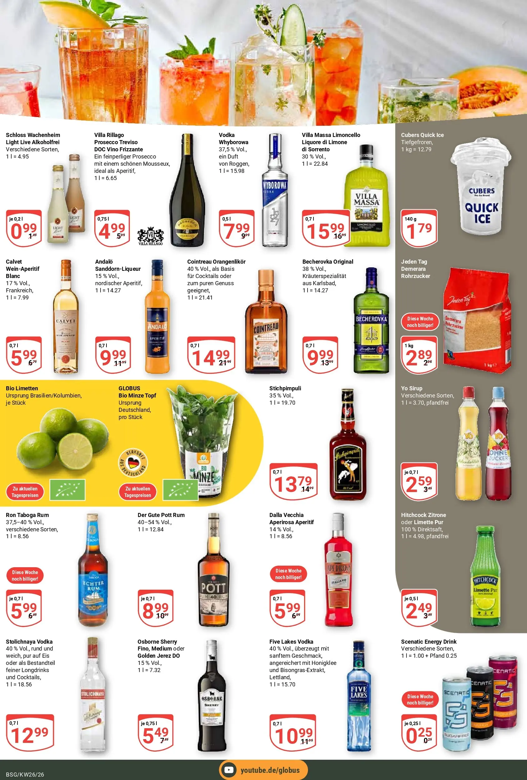 Globus Prospekt Braunschweig (ab 21.06.2026) » Angebote online | Seite: 19 | Produkte: Osborne, Rum, Prosecco, Vodka