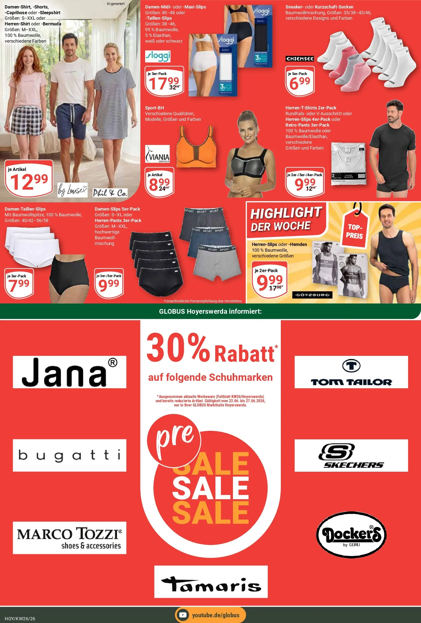 Globus Prospekt Hoyerswerda (ab 21.06.2026) » Angebote online | Seite: 27 | Produkte: Top, Bermuda, Caprihose