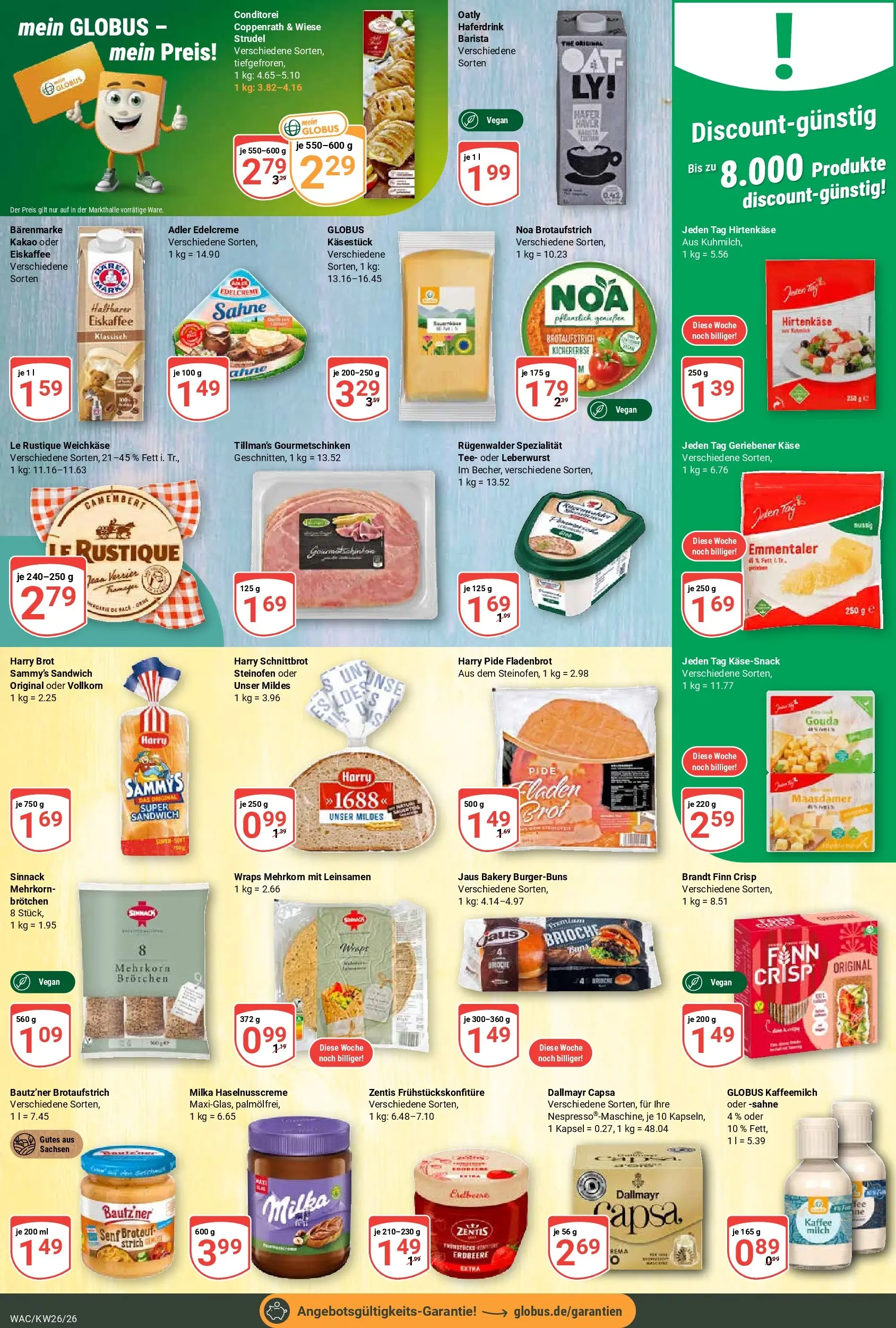 Globus Prospekt Markkleeberg (ab 21.06.2026) » Angebote online | Seite: 16 | Produkte: Milka, Haferdrink, Tee, Dallmayr capsa