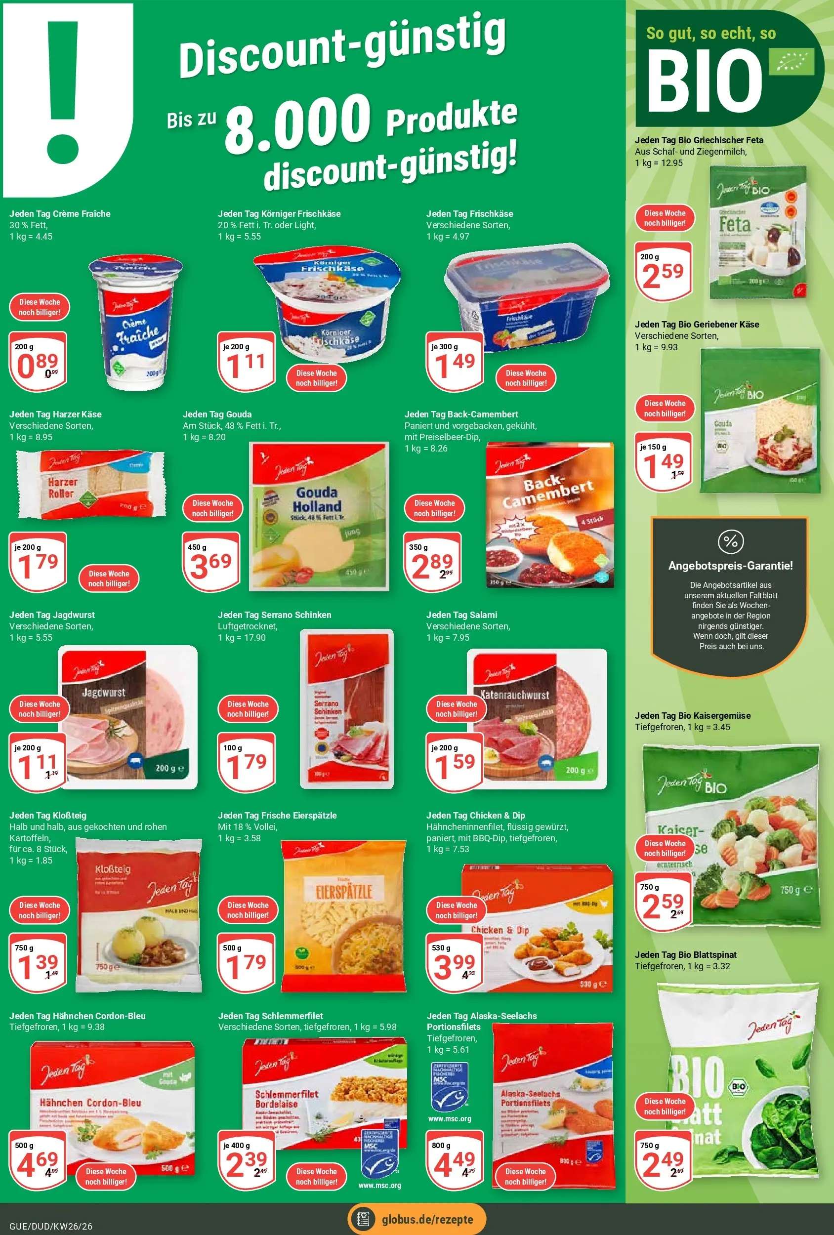 Globus Prospekt Saarbrücken-Dudweiler (ab 21.06.2026) » Angebote online | Seite: 10 | Produkte: Hahnchen, Feta, Gouda, Serrano schinken