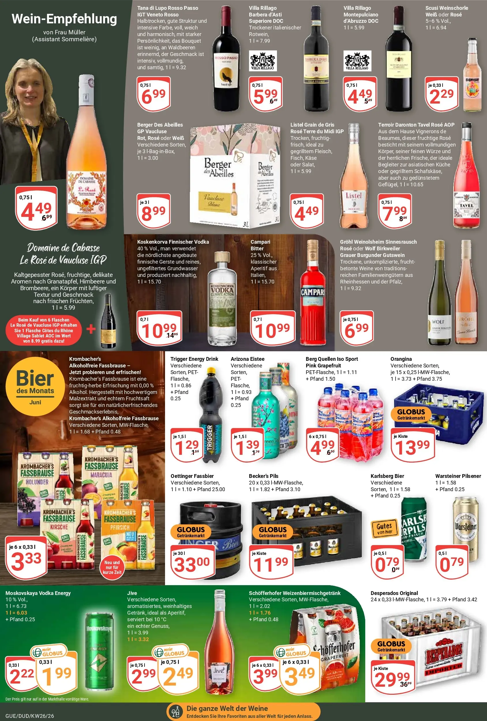 Globus Prospekt Saarbrücken-Dudweiler (ab 21.06.2026) » Angebote online | Seite: 20 | Produkte: Küche, Grapefruit, Warsteiner, Pfirsich