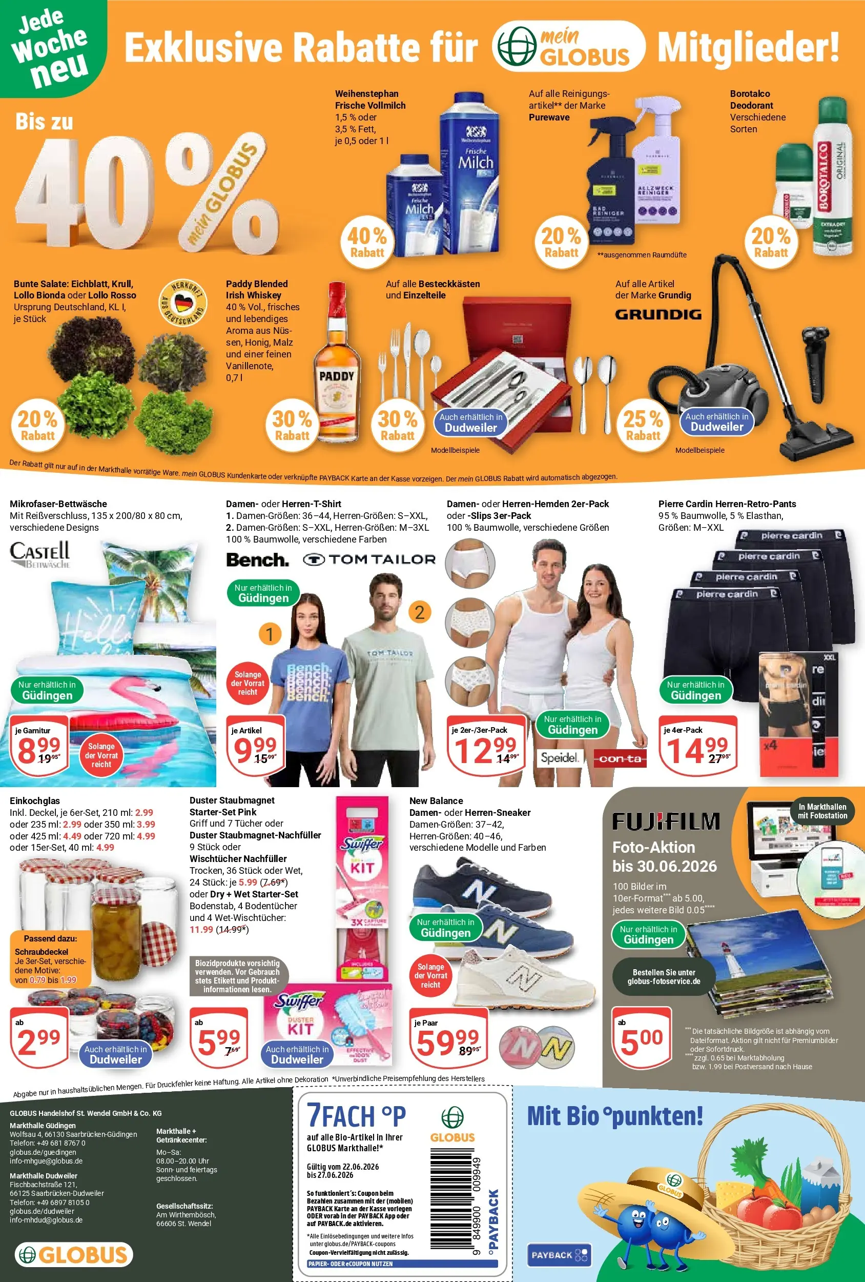 Globus Prospekt Saarbrücken-Dudweiler (ab 21.06.2026) » Angebote online | Seite: 30 | Produkte: Milch, Bilder, Whiskey, Uhr