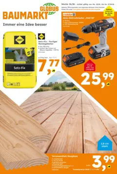 Globus Baumarkt Prospekt Kornwestheim ab 21.06.2026 gültig