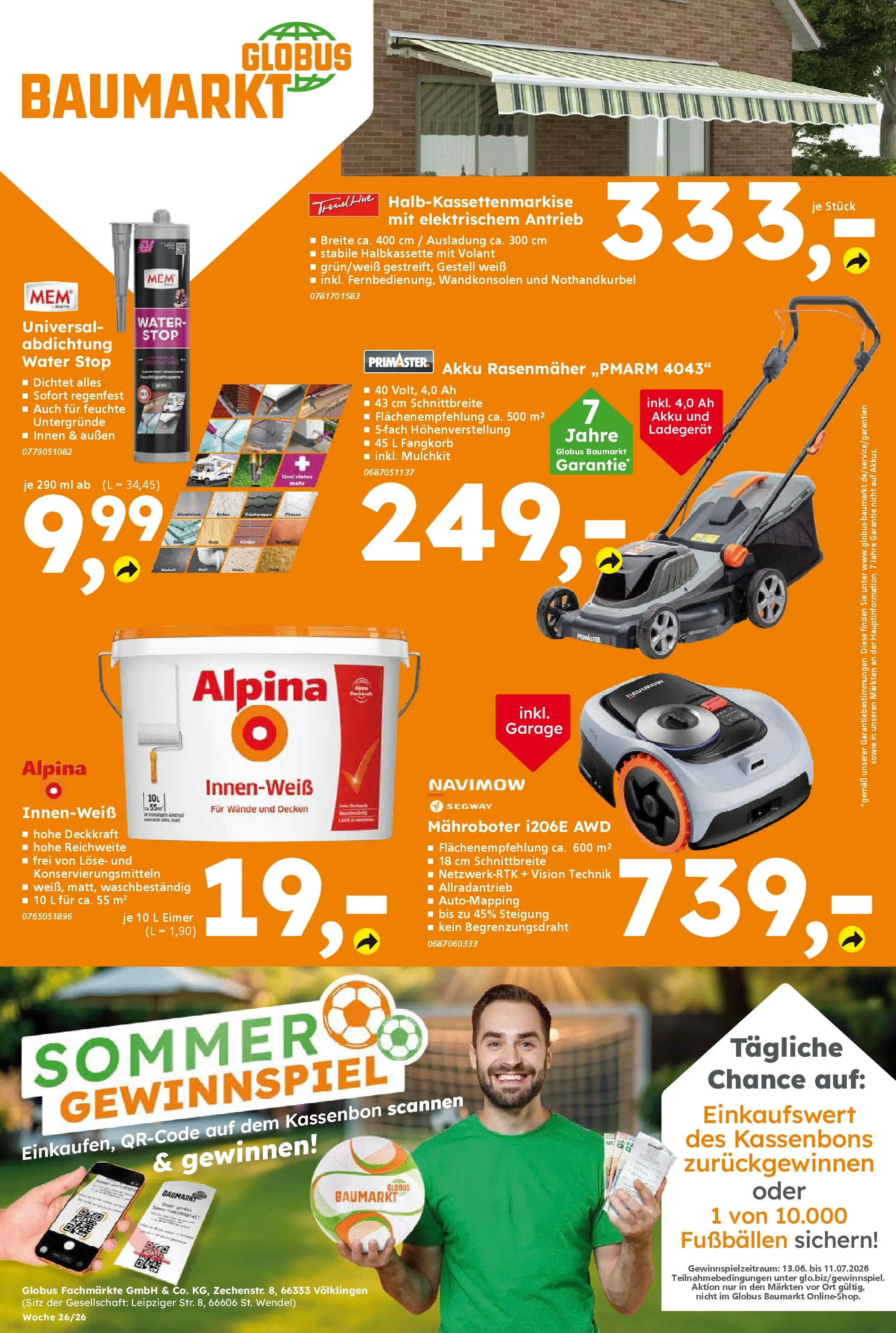 Globus Baumarkt Prospekt Herbolzheim (ab 21.06.2026) zum Blättern | Seite: 12