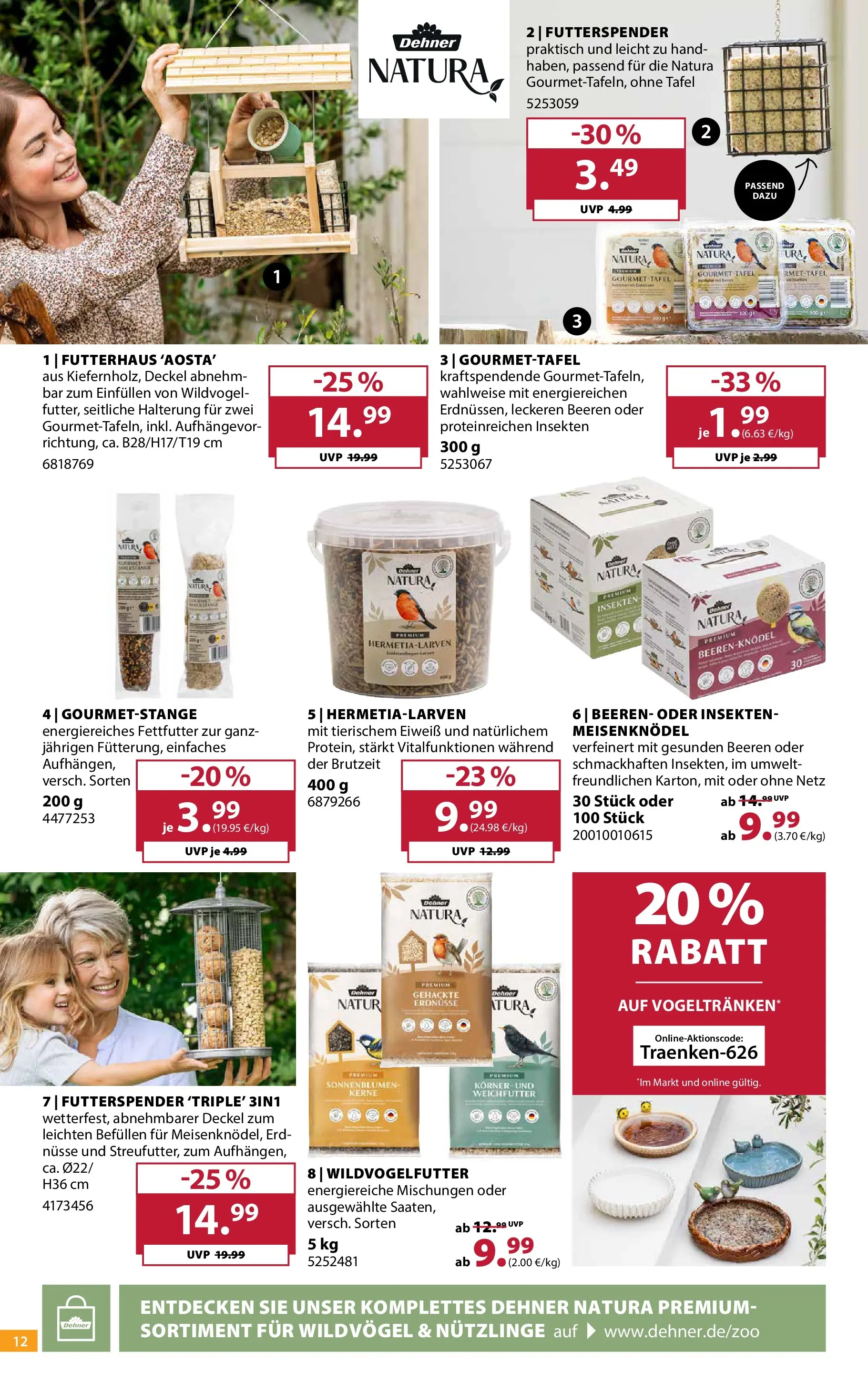 Dehner Garten & Zoo (ab 24.06.2026) zum Blättern | Seite: 12 | Produkte: Erdnüsse, Nüsse
