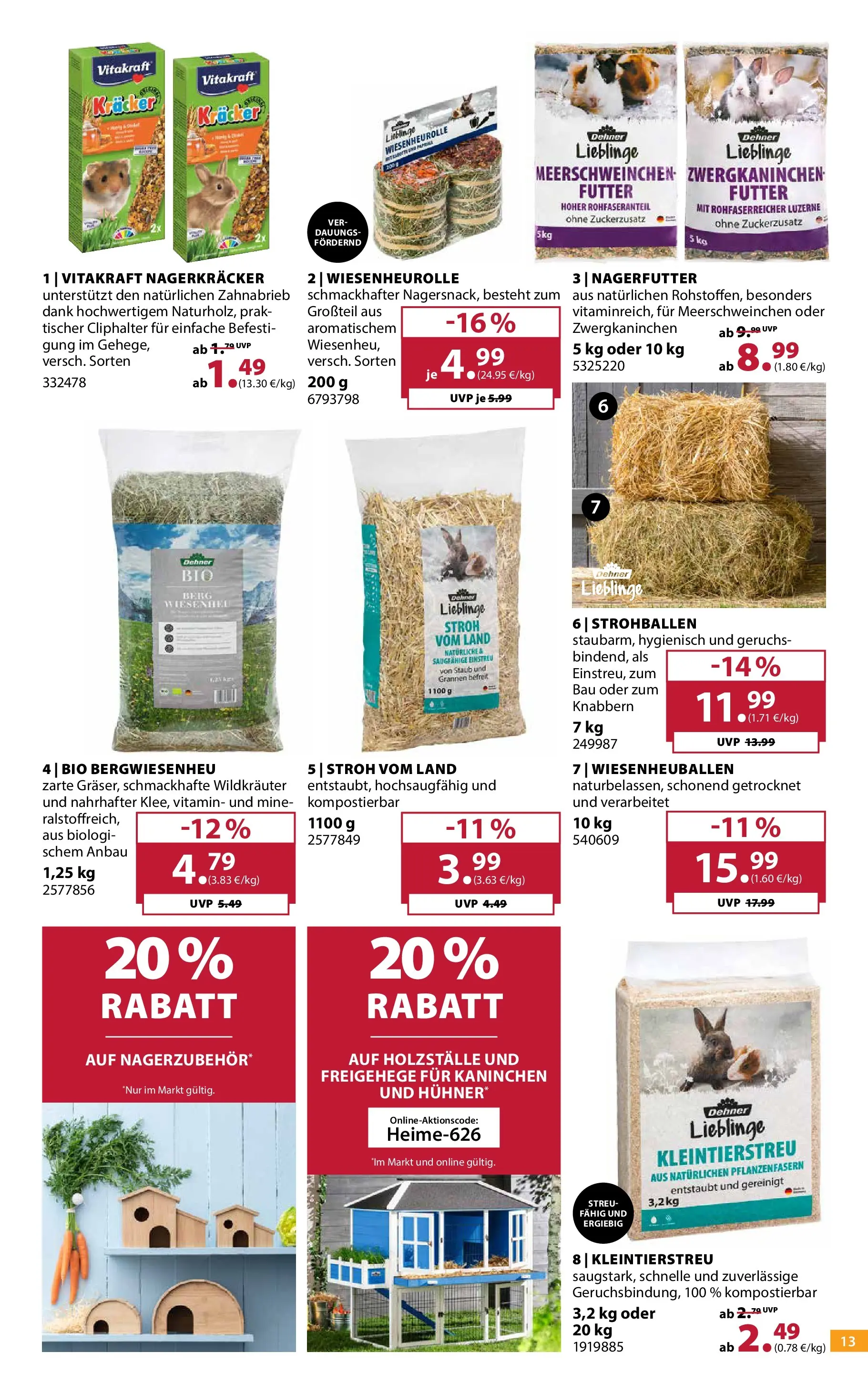 Dehner Garten & Zoo (ab 24.06.2026) zum Blättern | Seite: 13 | Produkte: Kaninchen