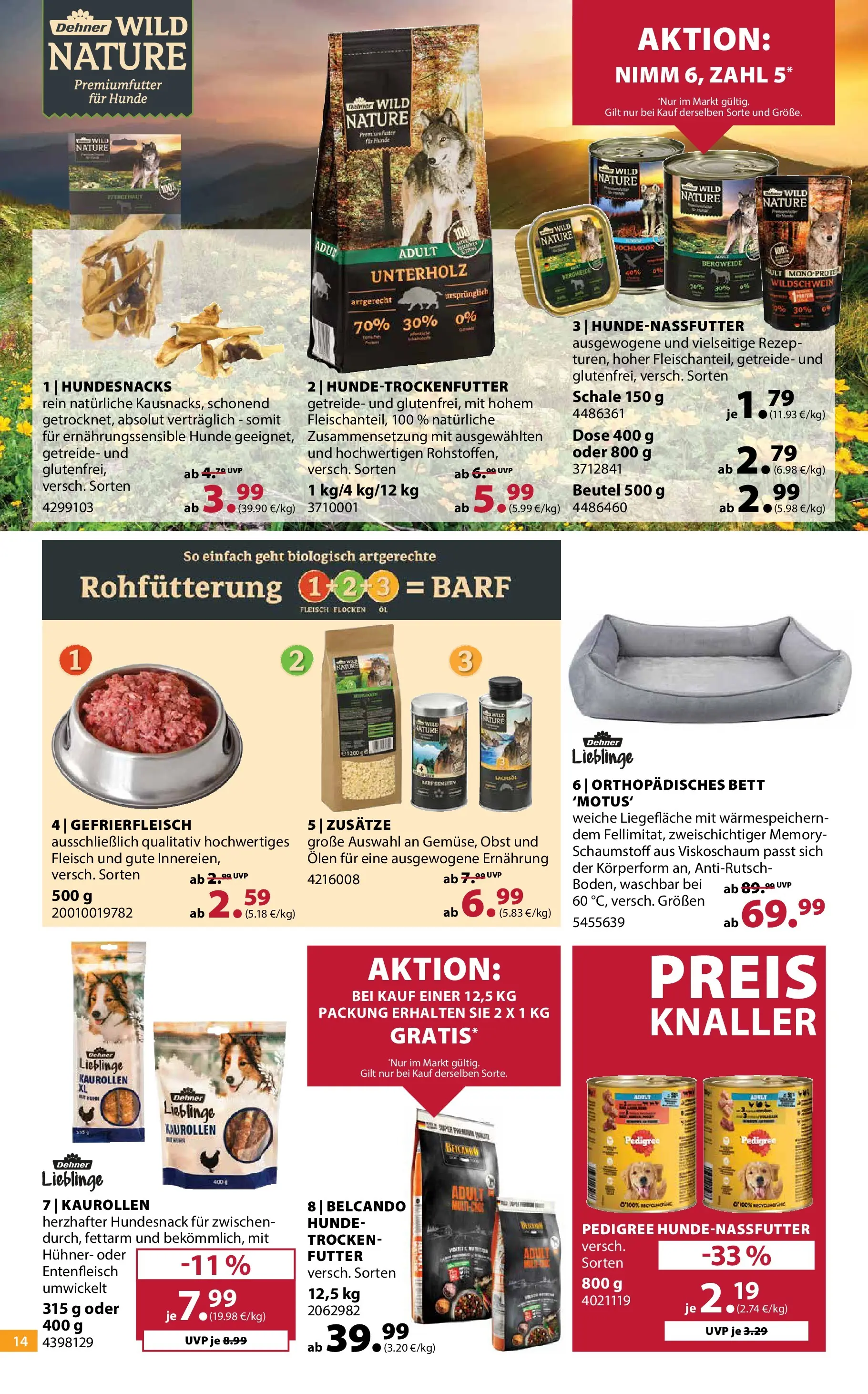Dehner Garten & Zoo (ab 24.06.2026) zum Blättern | Seite: 14 | Produkte: Bett, Obst, Getreide, Fleisch