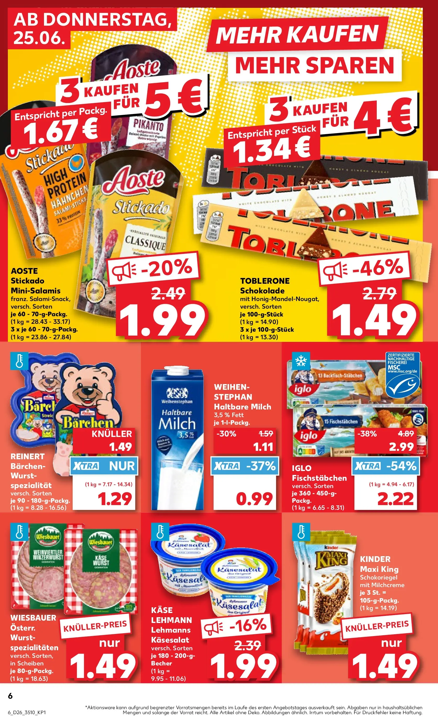 Prospekt Kaufland ab 25.06.2026 » Angebote Online zum Blättern | Seite: 6